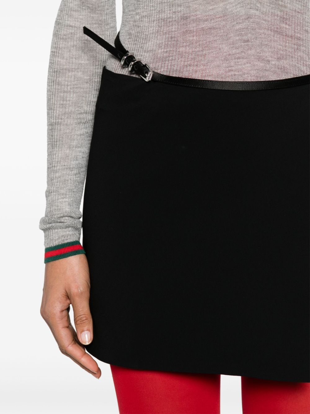 ミニスカート GIVENCHY BLACK DUCHESSE MINI SKIRT Givenchy Black duchesse mini skirt | gebnegozionline