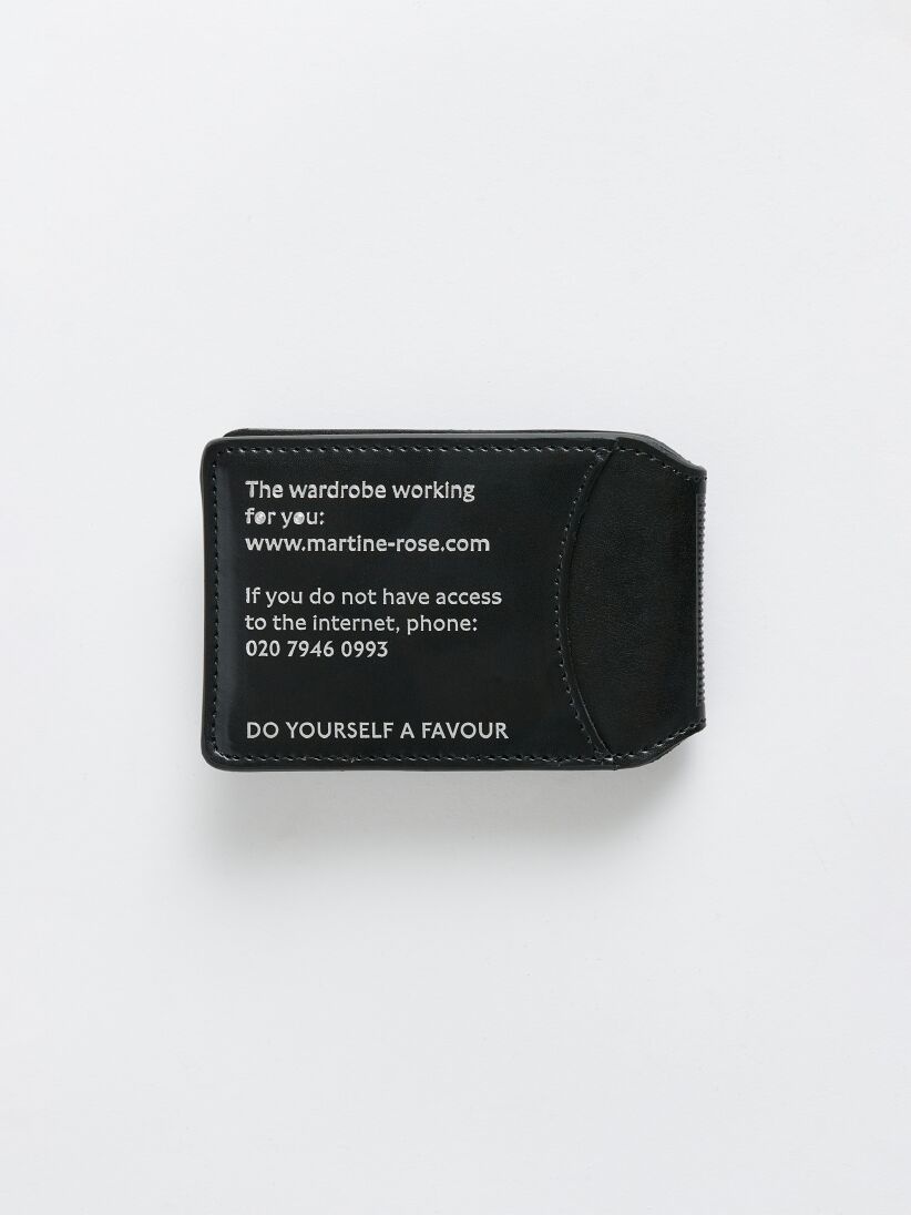 MARTINE ROSE OYSTER WALLET BLACK - 2