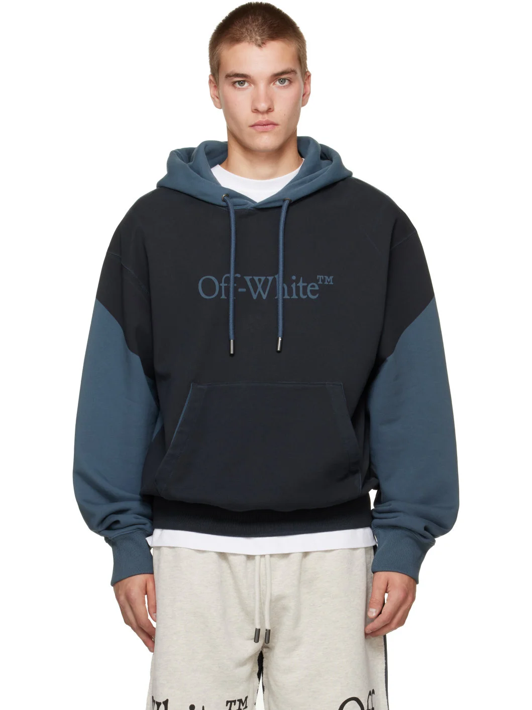 Blue Negative Big Bookish Regular Hoodie - 1