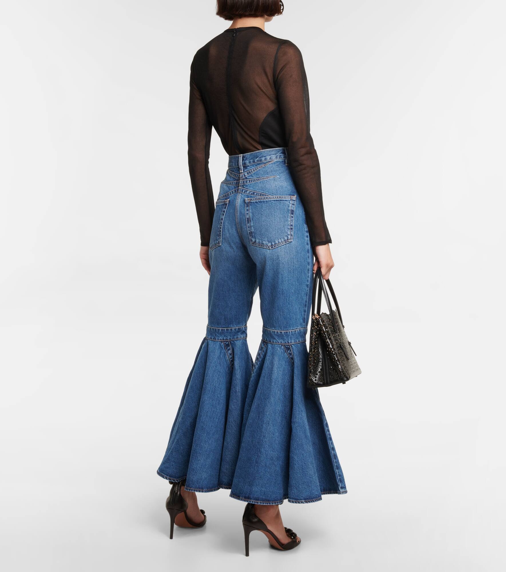 Crinoline high-rise flared jeans - 3