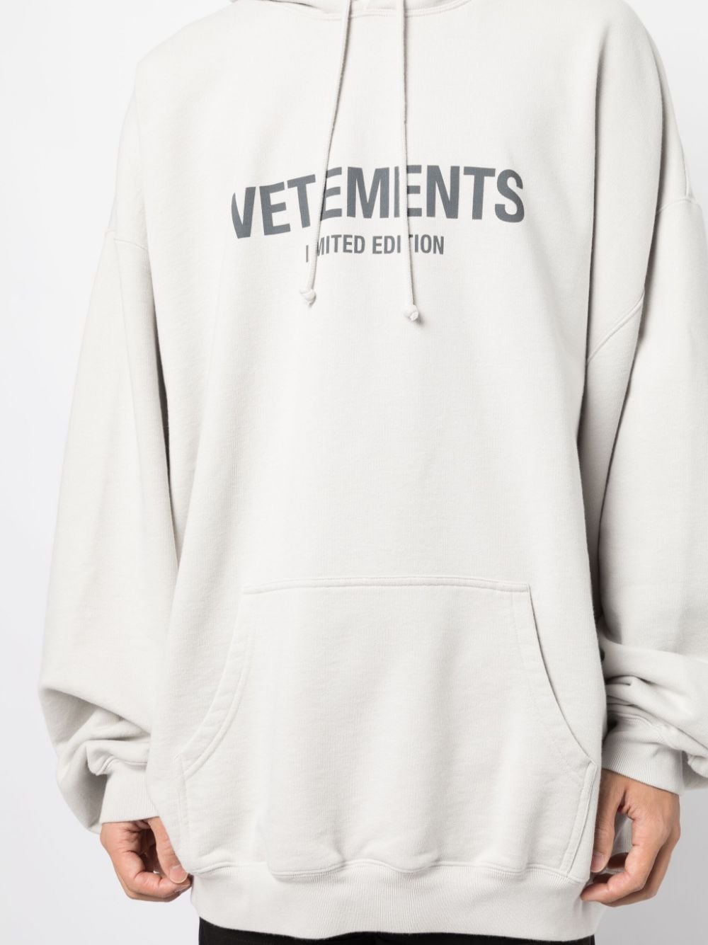 logo-print drawstring hoodie - 5