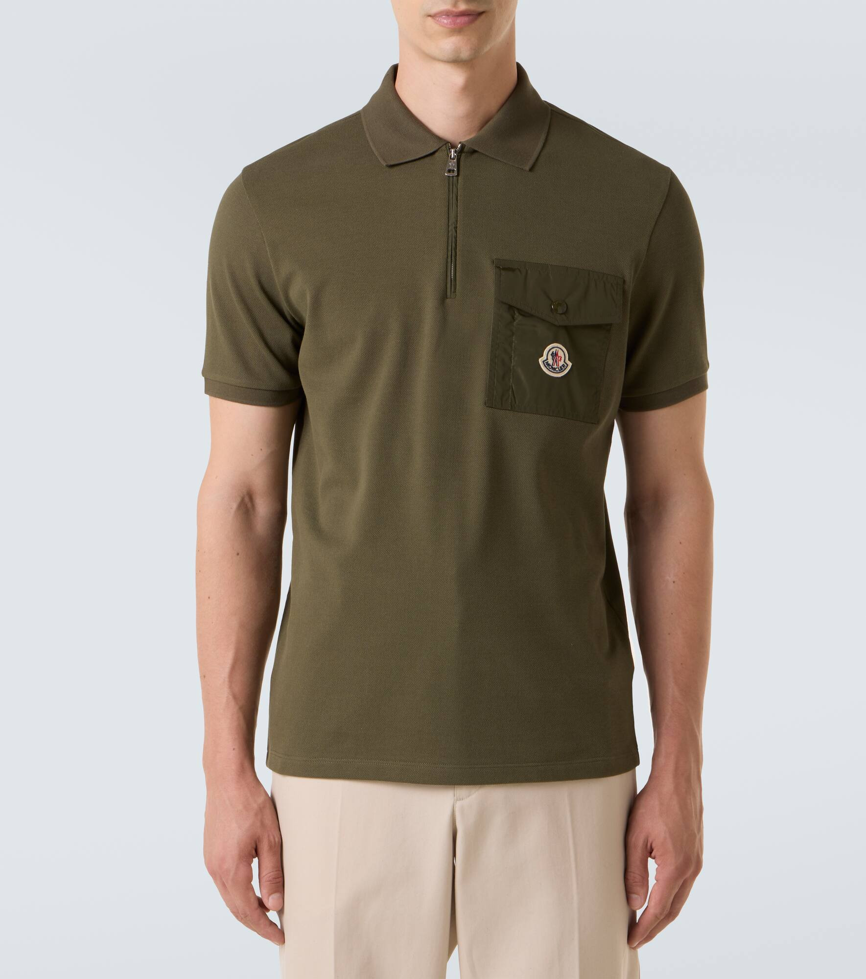 Cotton piqué polo shirt - 3