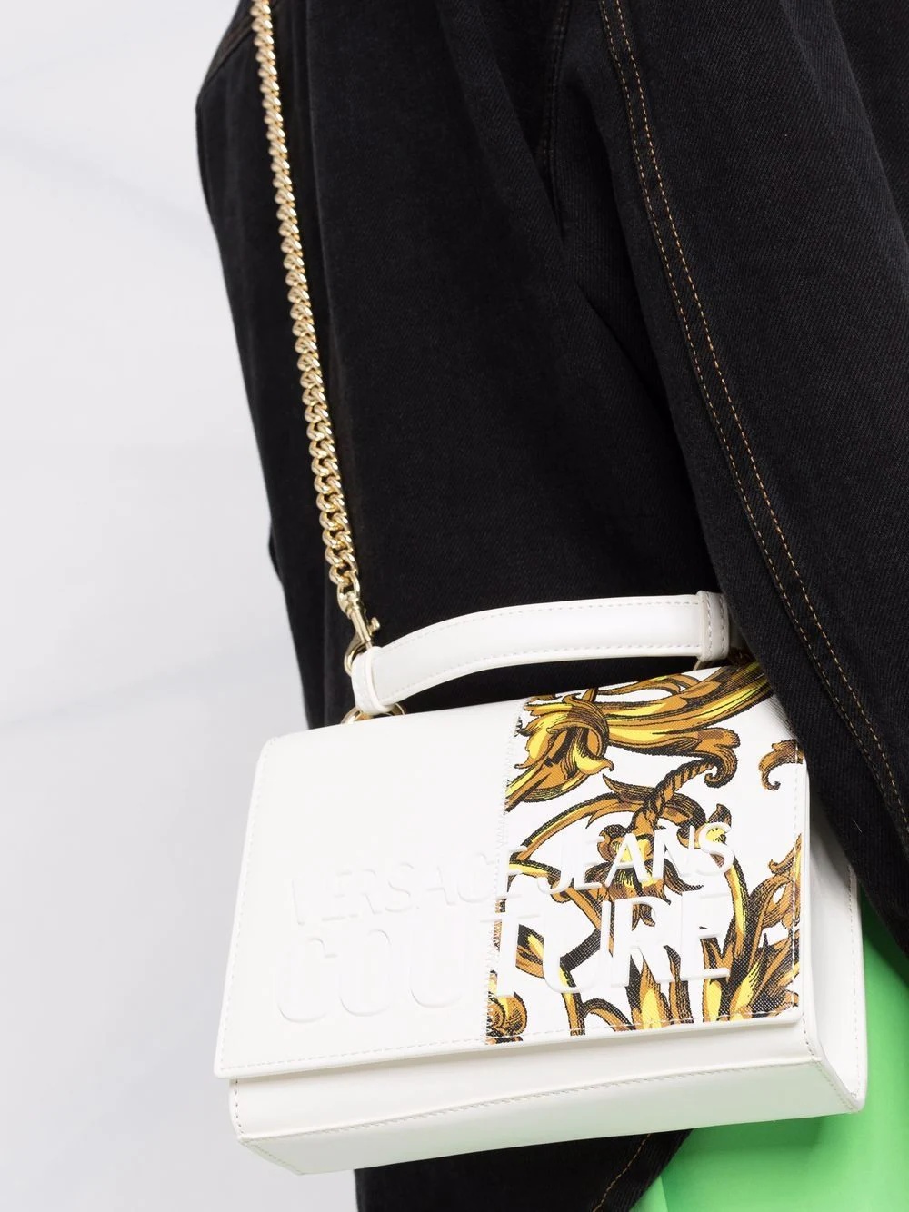 baroque-print detail bag - 3