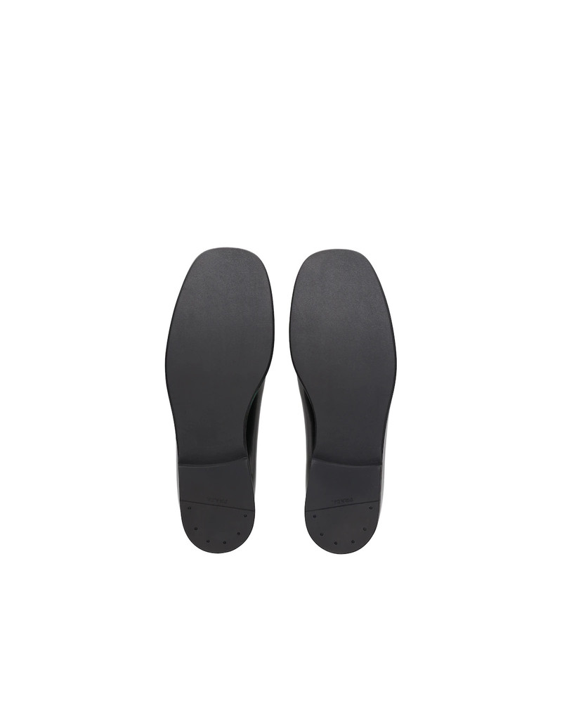 Brushed leather laced derby shoes 5