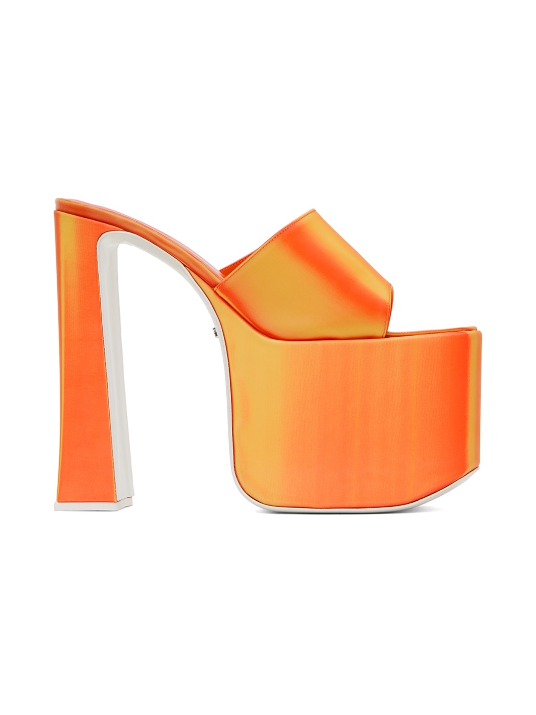 Orange Holographics Heeled Sandals - 1