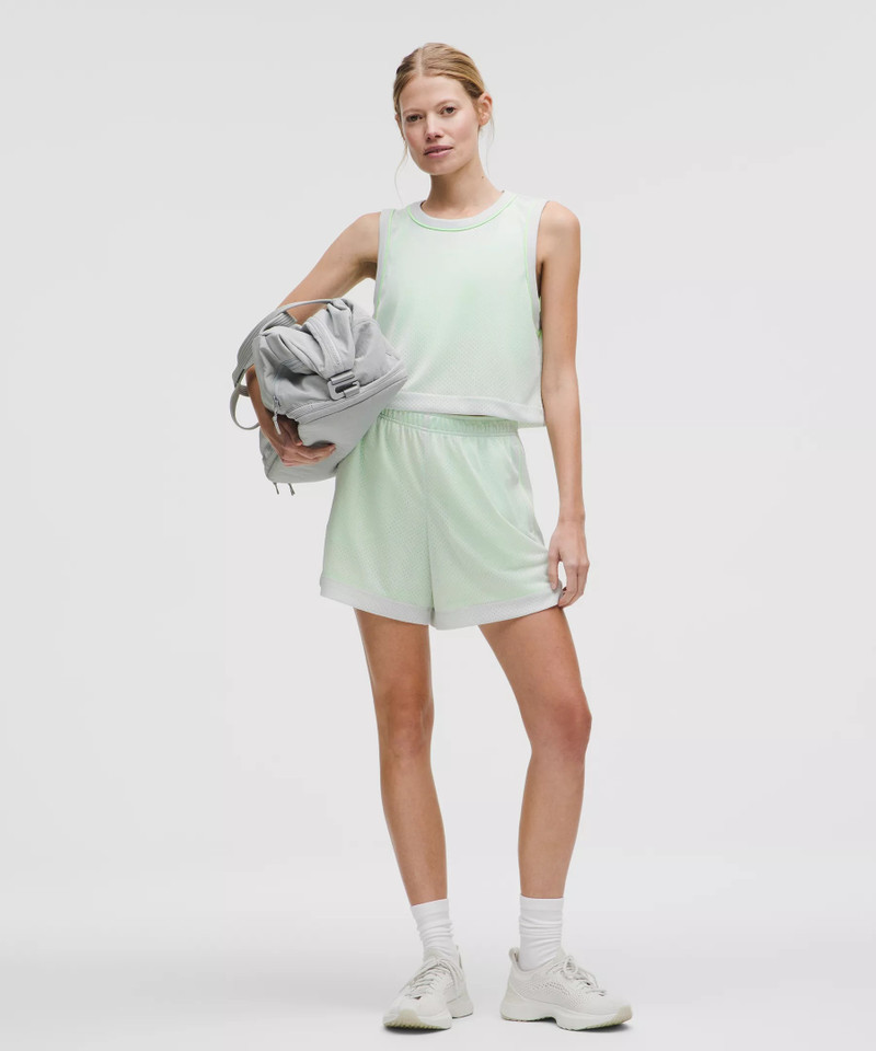 lululemon Double-Layered Mesh Mid-Rise Short 5" outlook