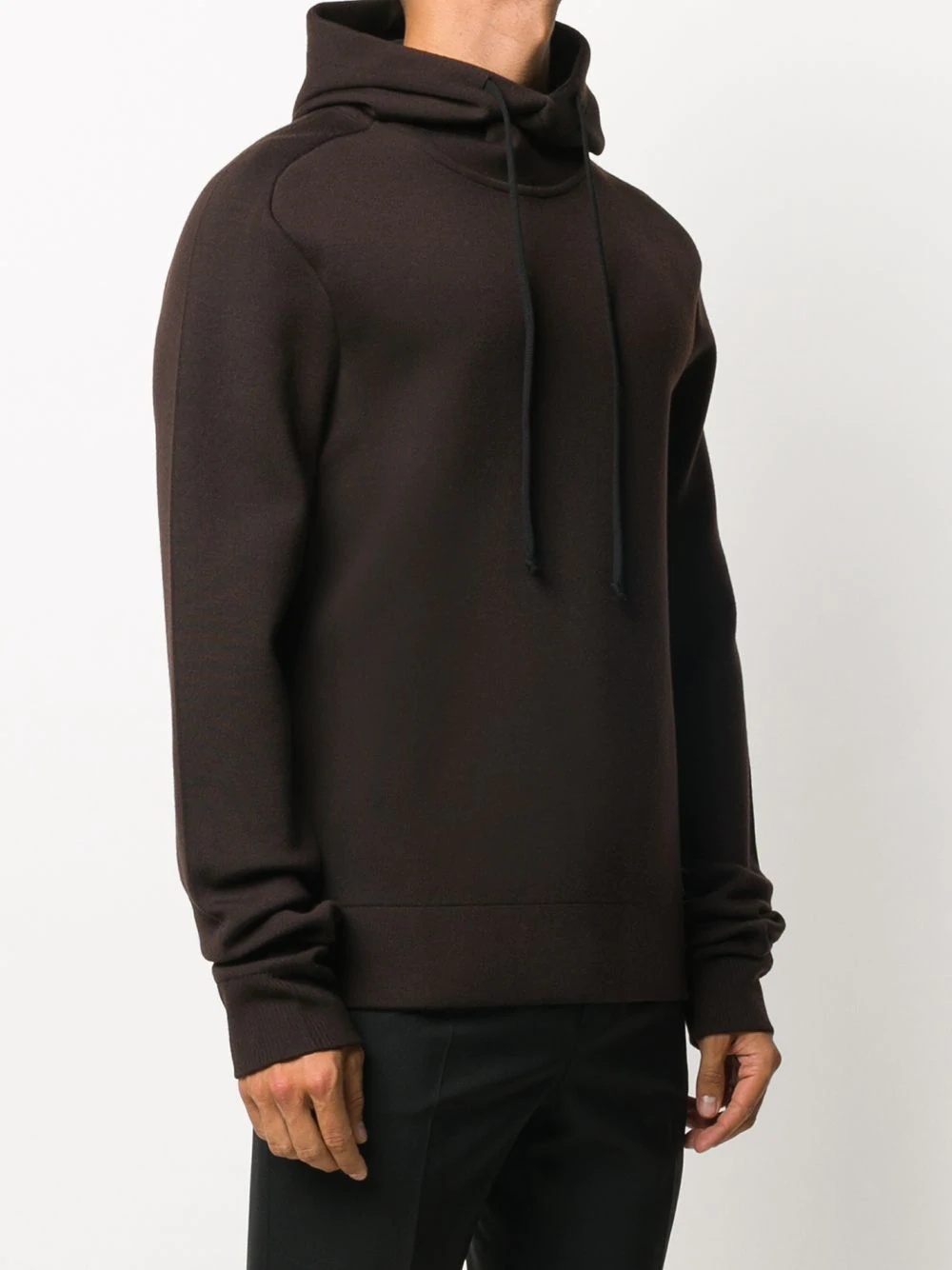 shawl neck hoodie - 3