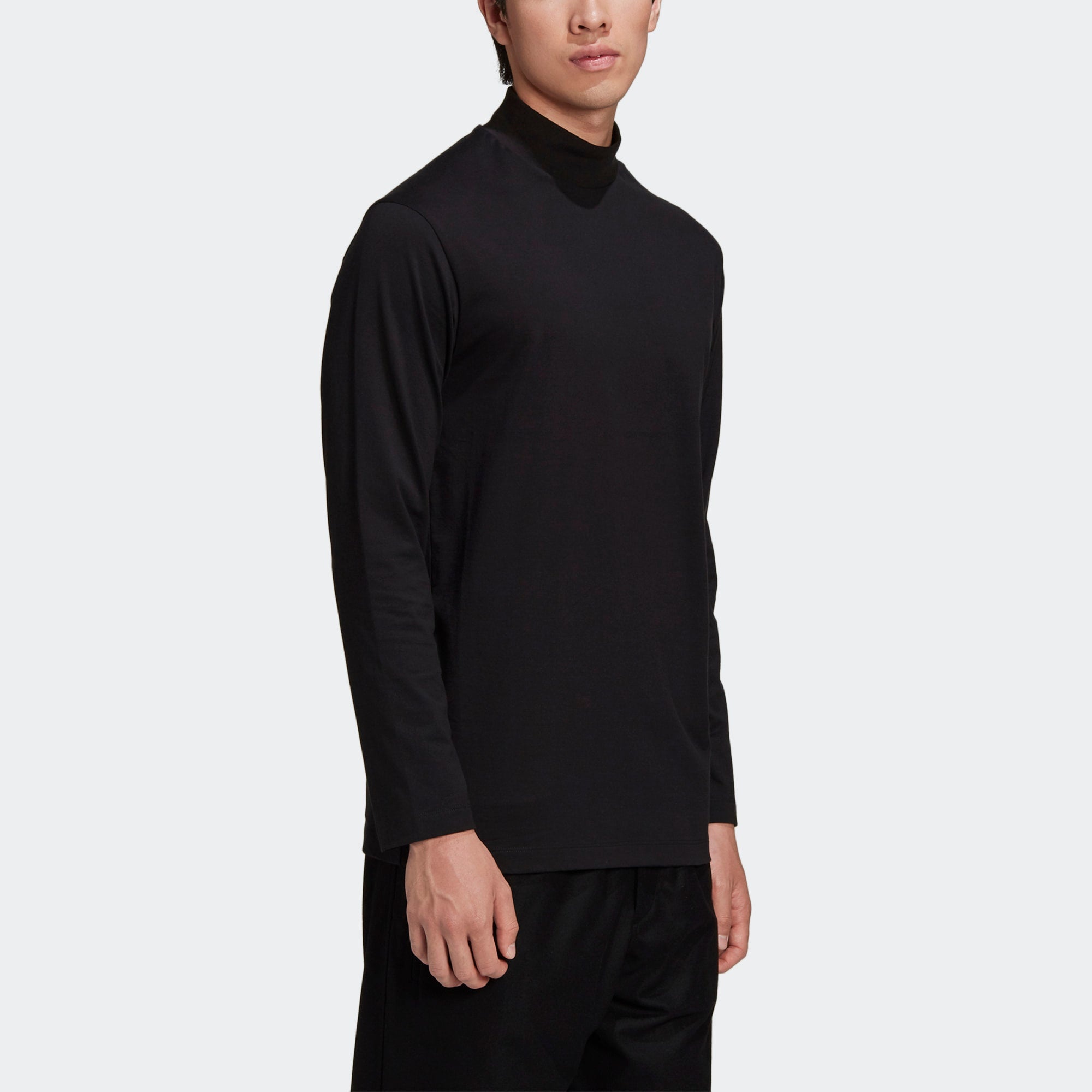 Men's Y-3 Solid Color Casual Long Sleeves Black GK4497 - 5