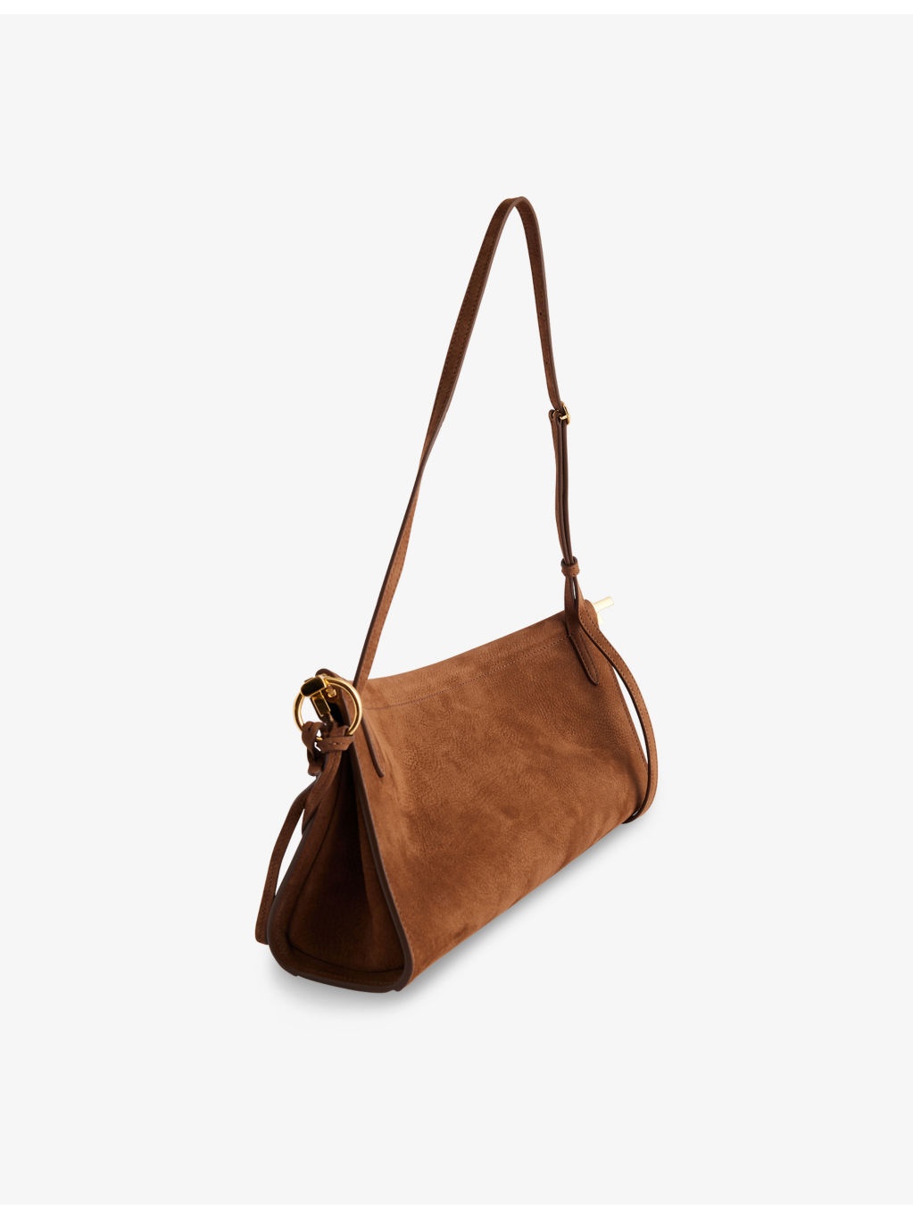 East West Magnetic-Frame Leather Shoulder Bag - 3