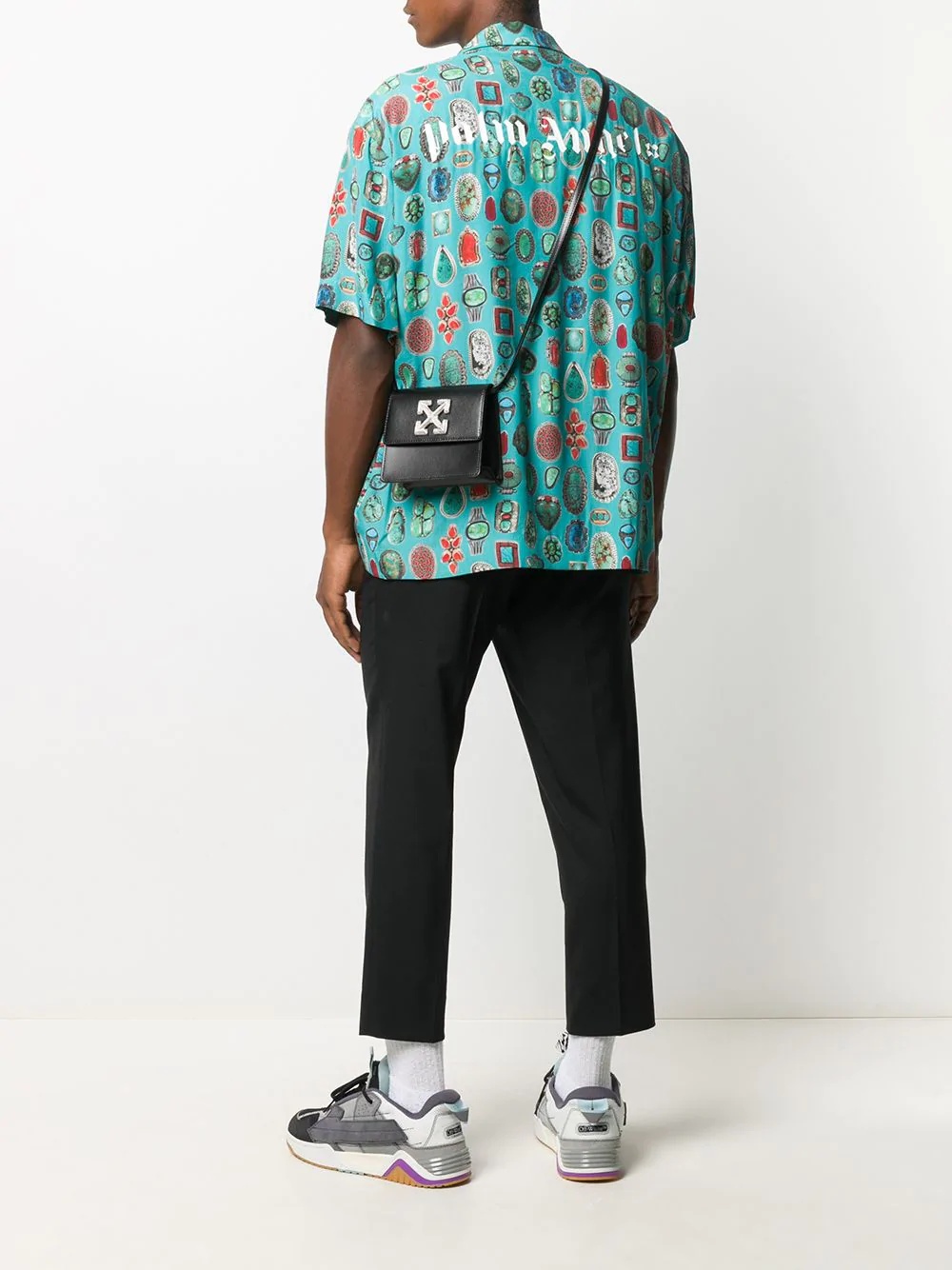 jewel print bowling shirt - 2