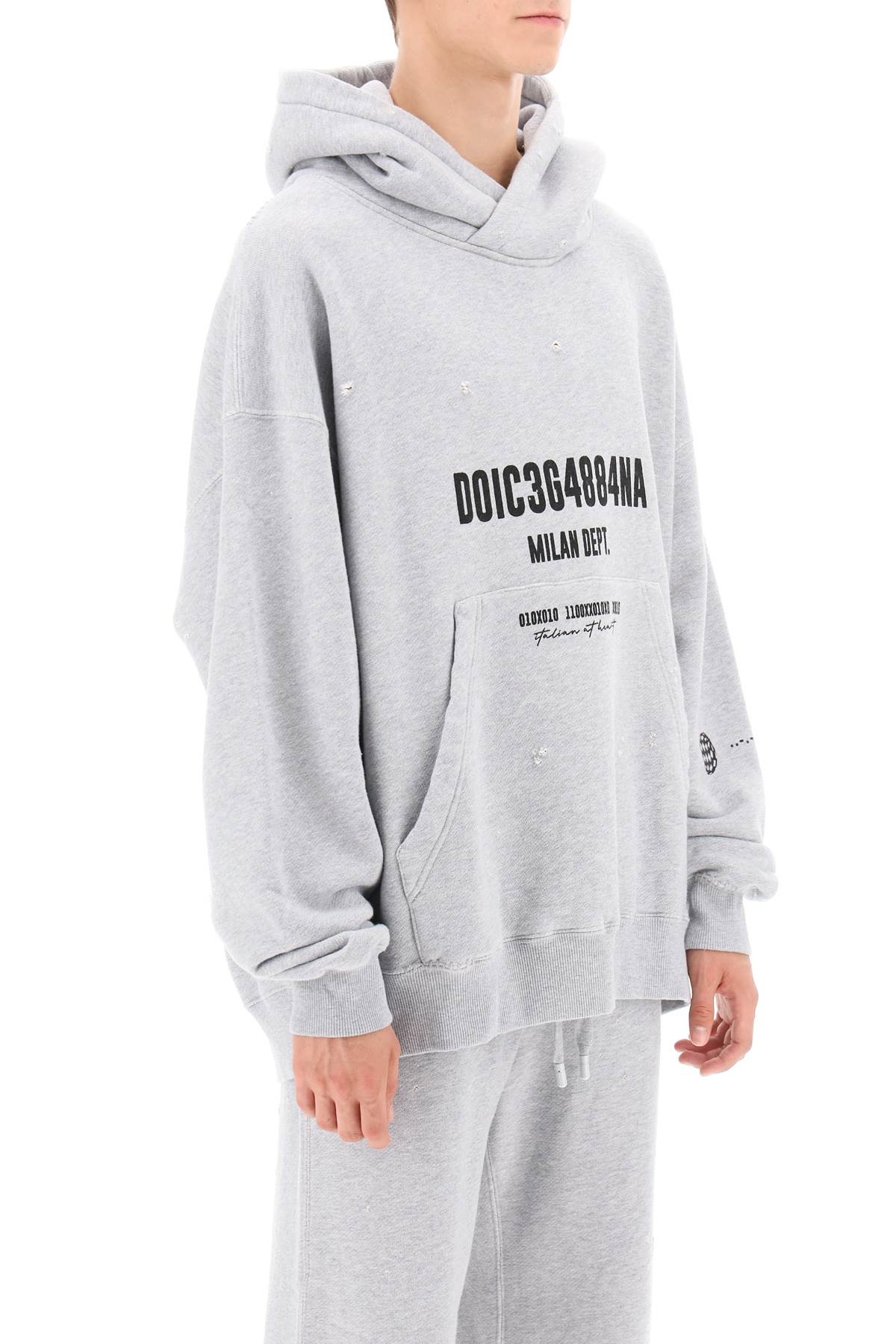 Dolce & Gabbana Distressed-Effect Hoodie Men - 2