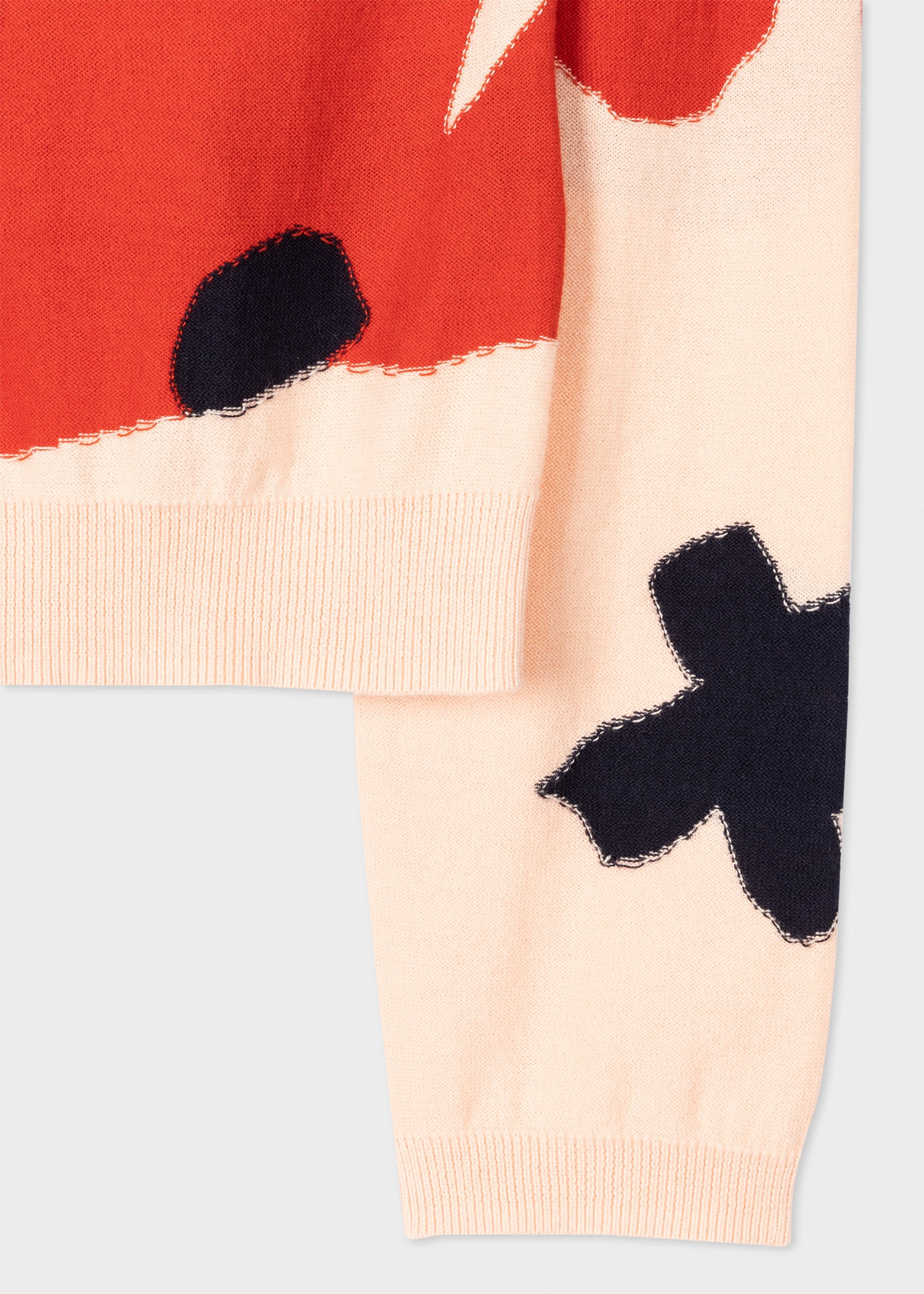Cotton 'Red Flower' Sweater - 2
