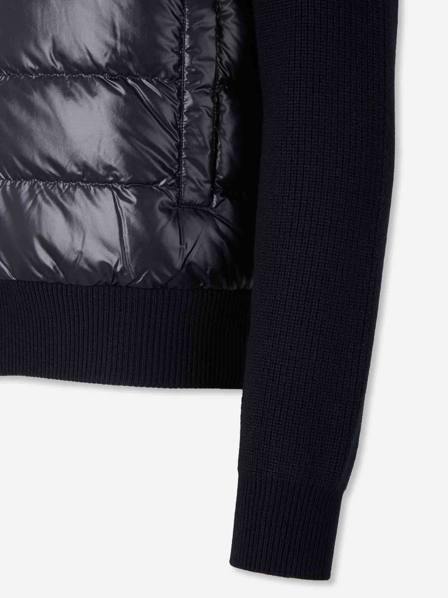PADDED ZIPPER CARDIGAN - 5
