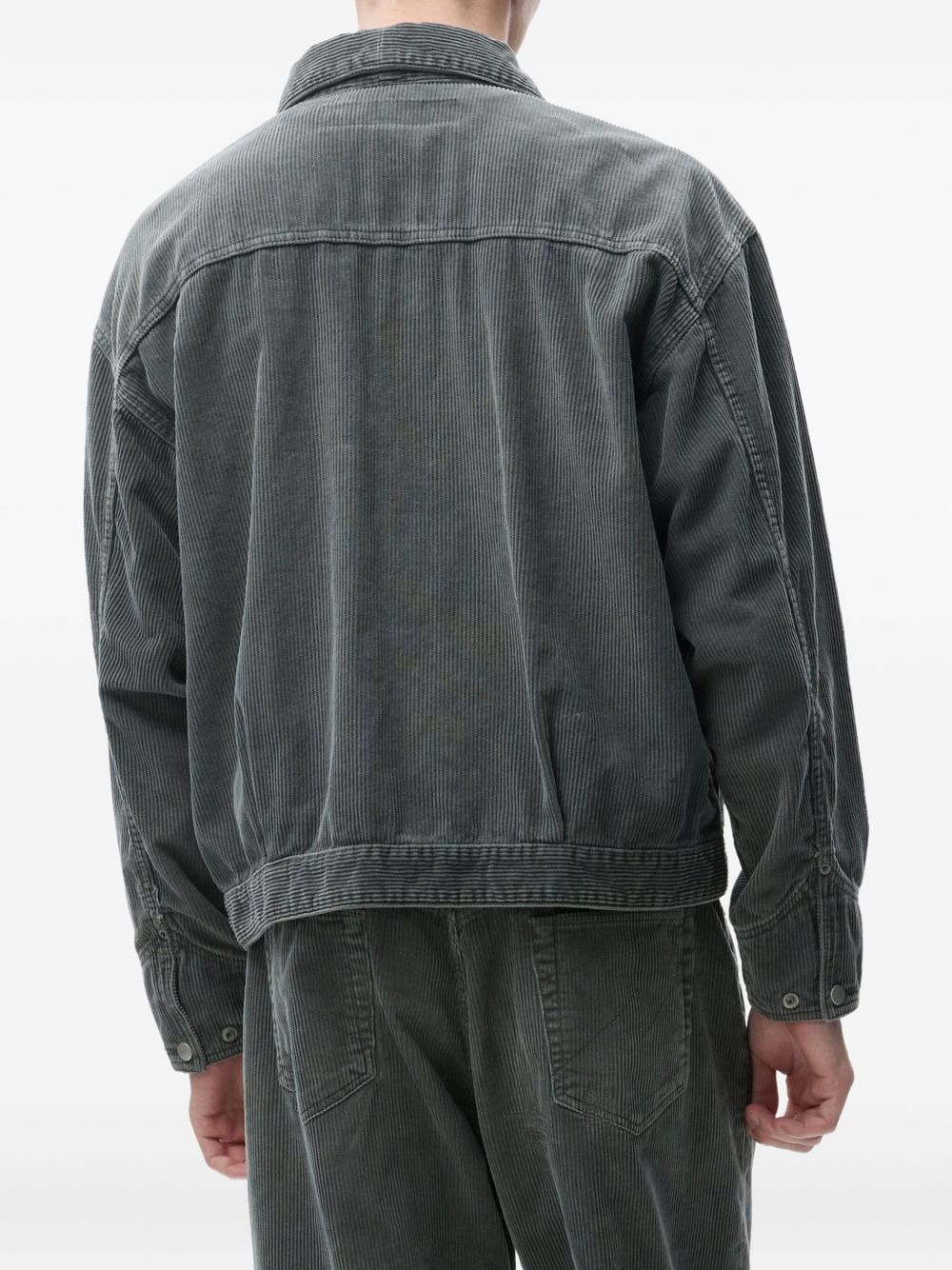 pleated corduroy jacket - 3