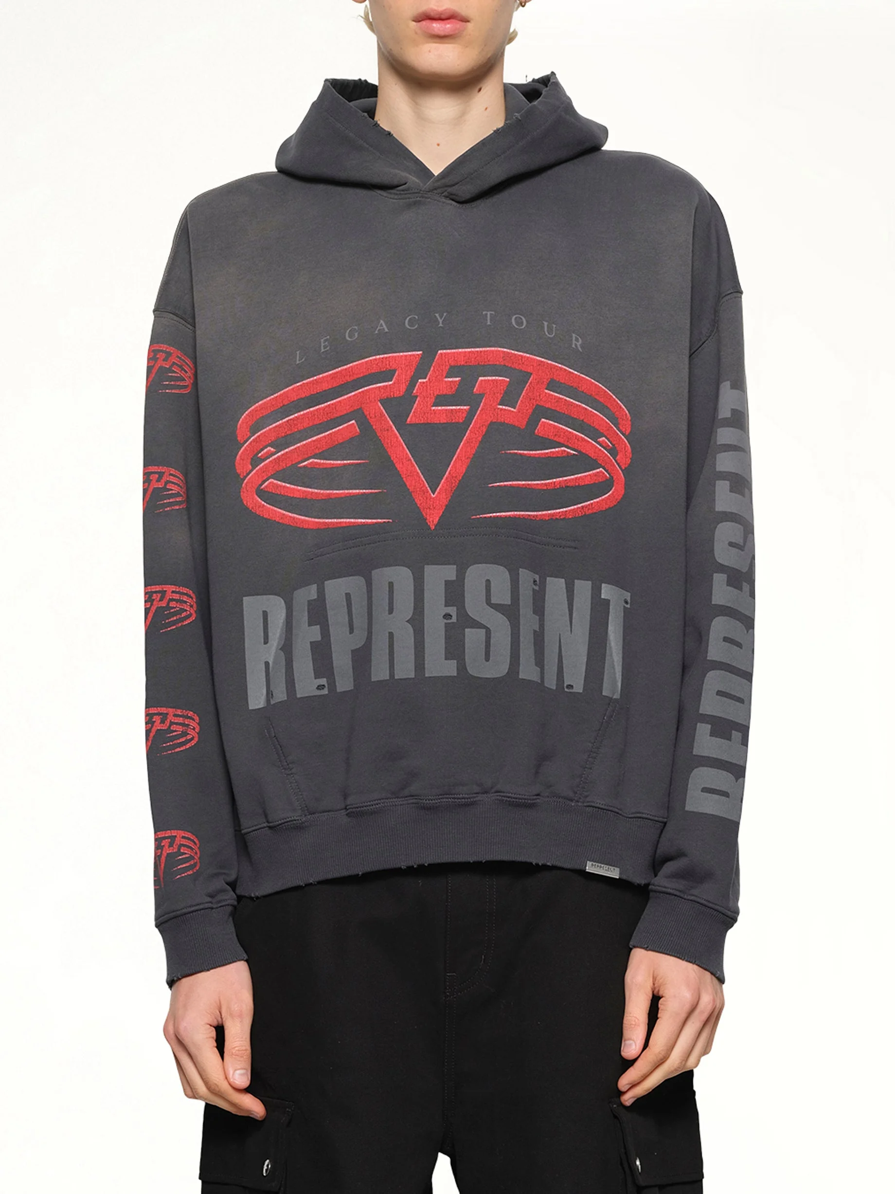 Reversible Living Legacy Falcon Hoodie in Sun Fade Grey - 1
