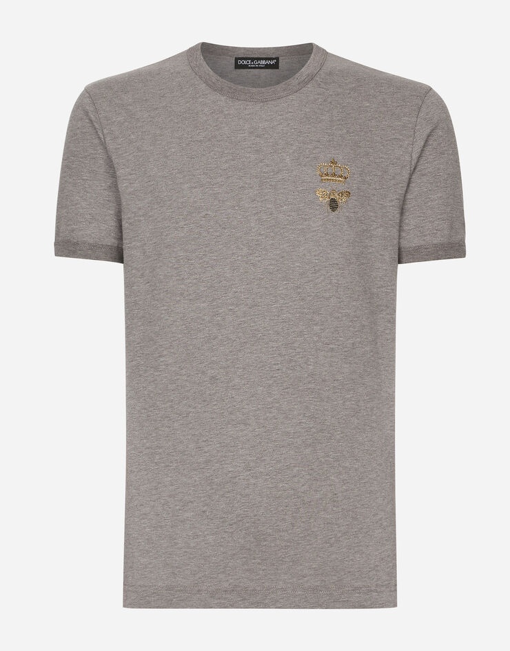 Dolce & Gabbana COTTON T-SHIRT WITH EMBROIDERY 刺繍入りT Dolce & Gabbana Cotton T-shirt with embroidery | REVERSIBLE