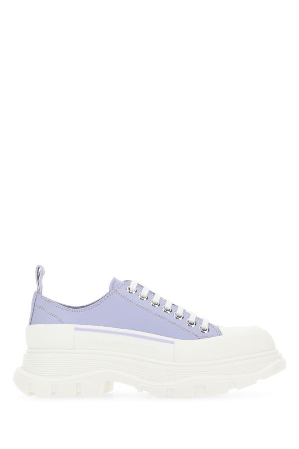 スニーカー Alexander Mcqueen Lilac leather Tread Slick sneakers Alexander McQueen ALEXANDER MCQUEEN Lilac Leather Tread