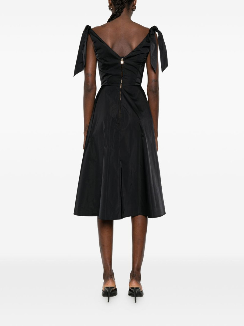 tie-shoulder V-neck midi dress 4