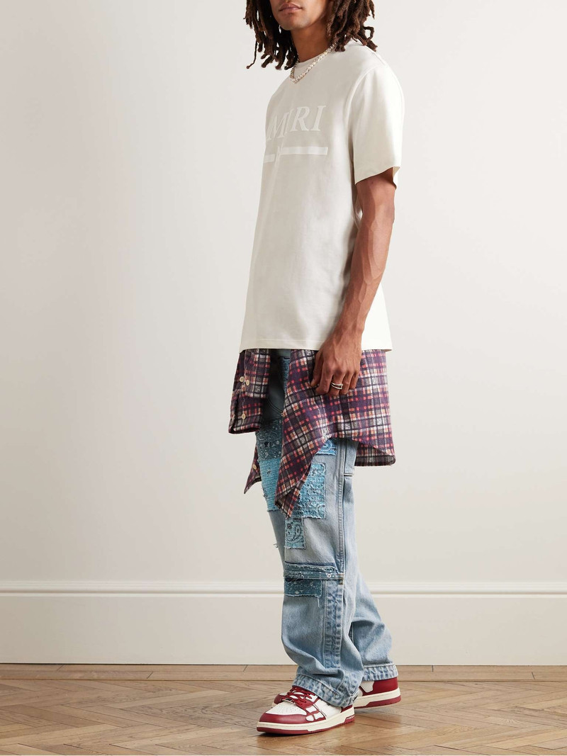 AMIRI Carpenter Straight-Leg Distressed Patchwork Panelled Jeans outlook