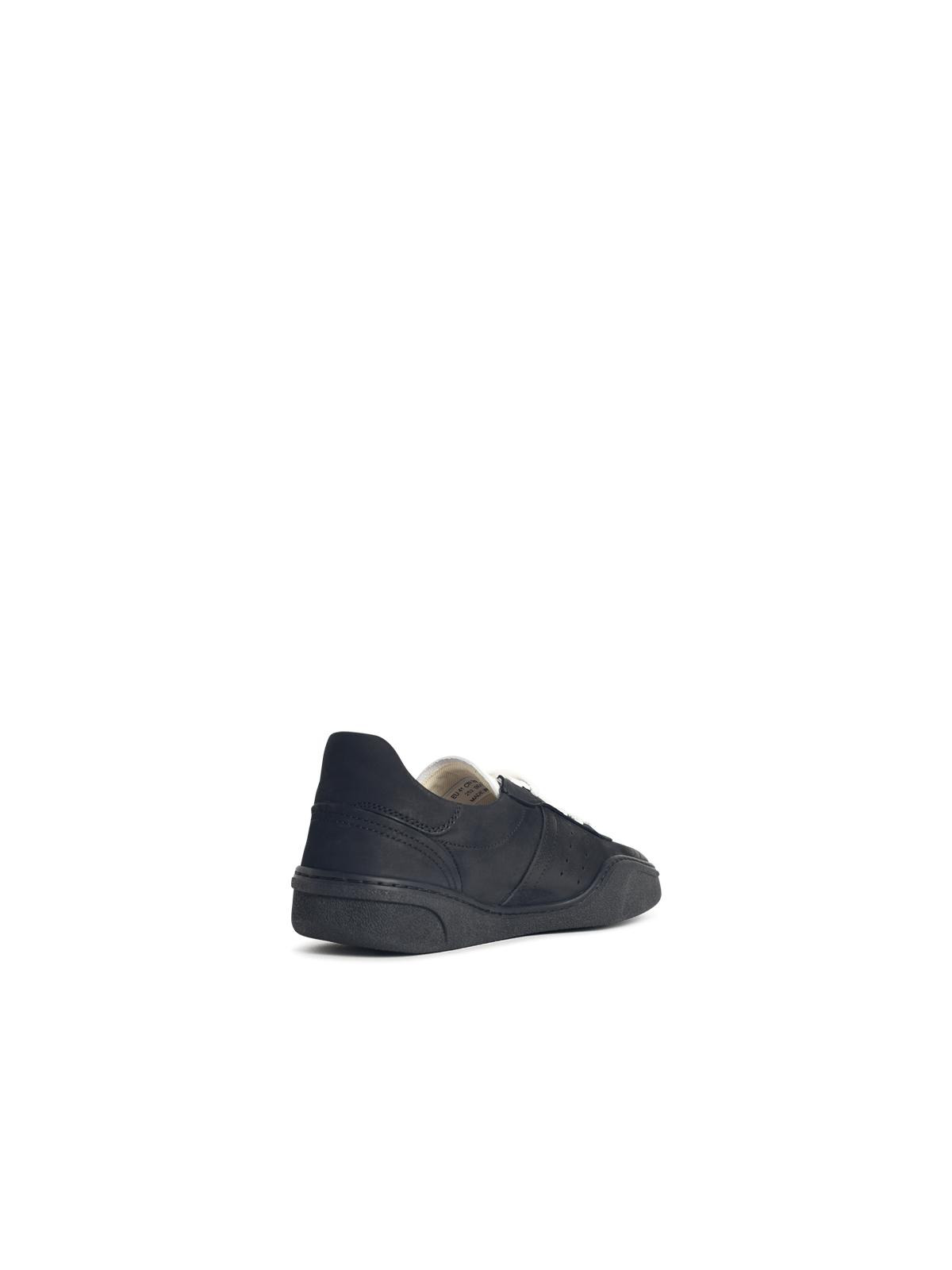 Acne Studios 'Bars Nubuk M' Black Leather Sneakers Men - 3
