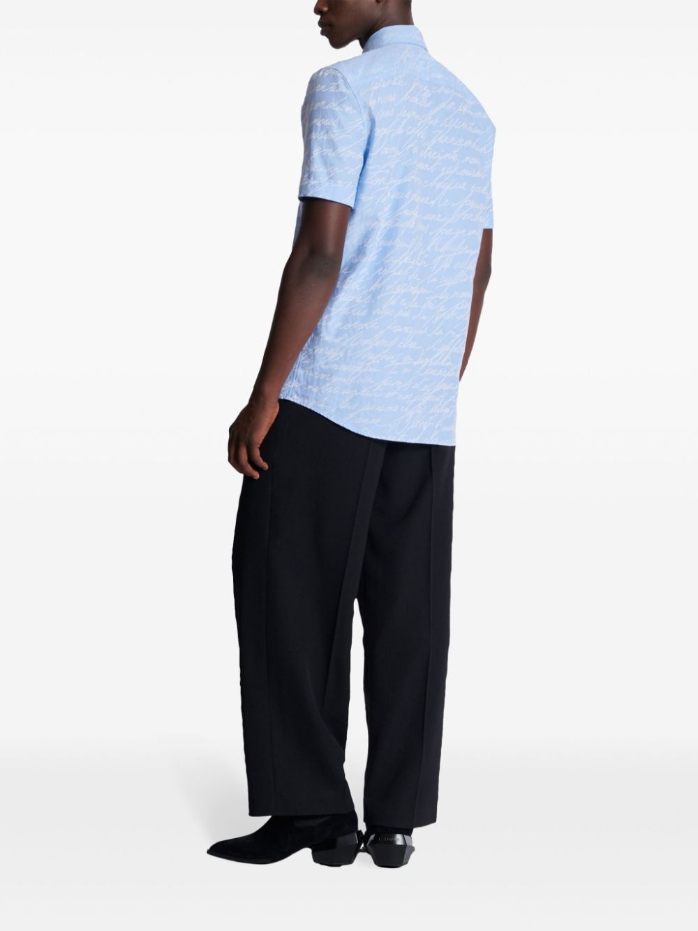 Love Letter-jacquard shirt - 4