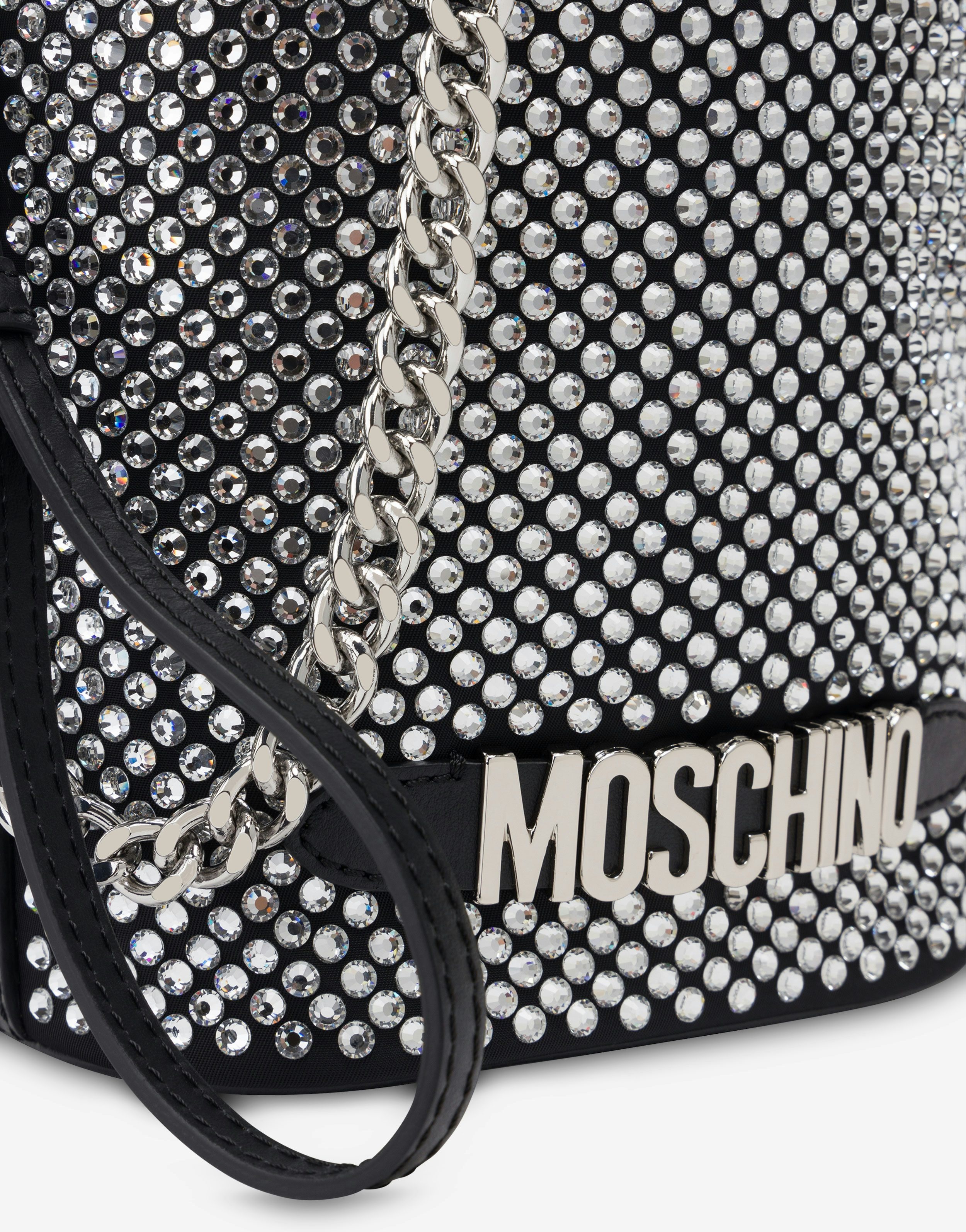 BUCKET BAG WITH RHINESTONES - 4