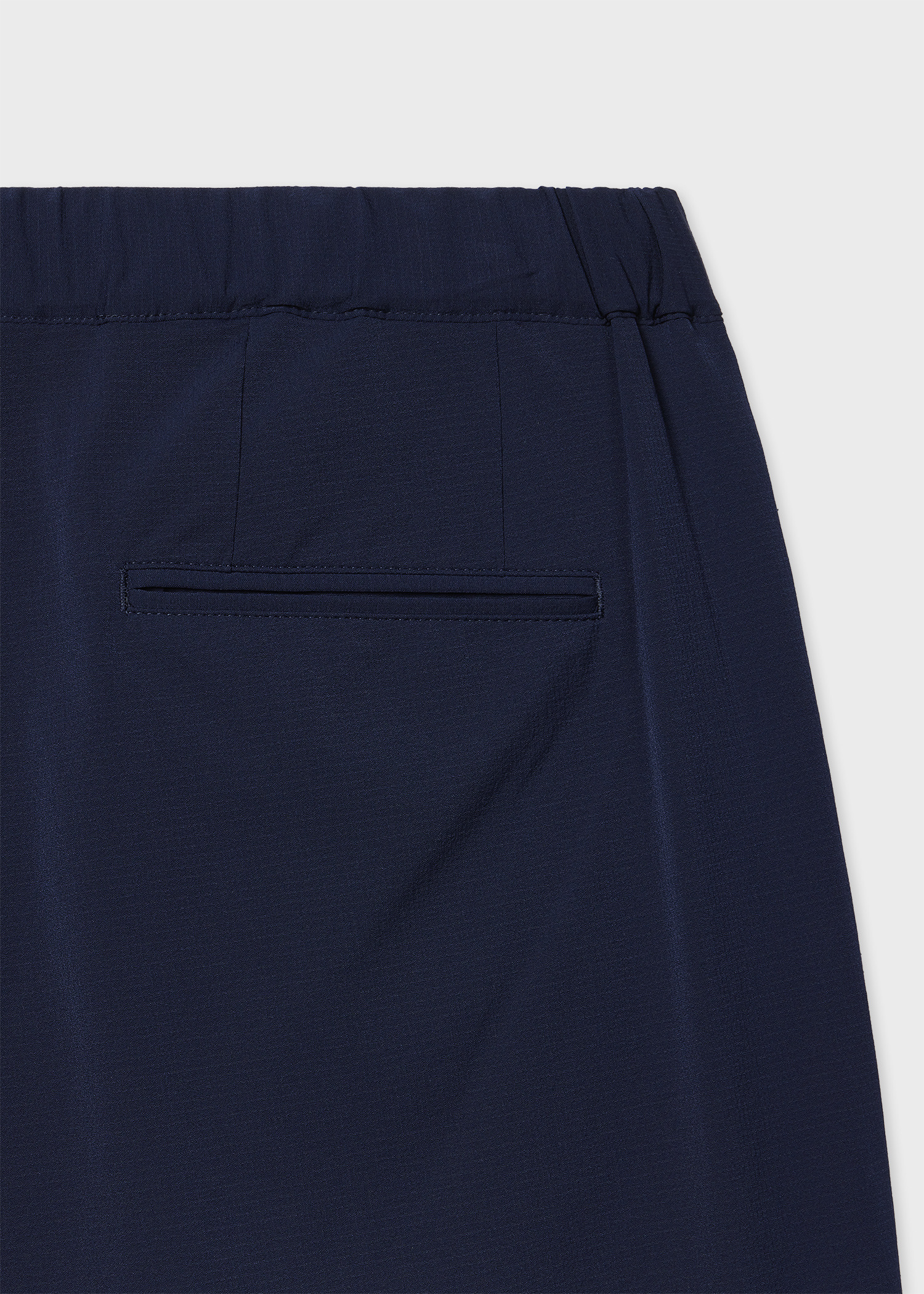 Navy Stretch Pleated Trousers - 2