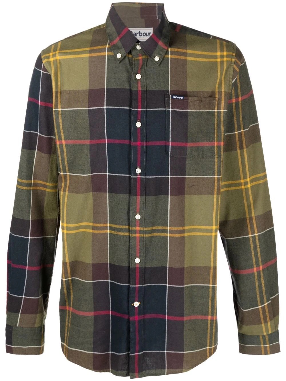 checked cotton shirt - 1