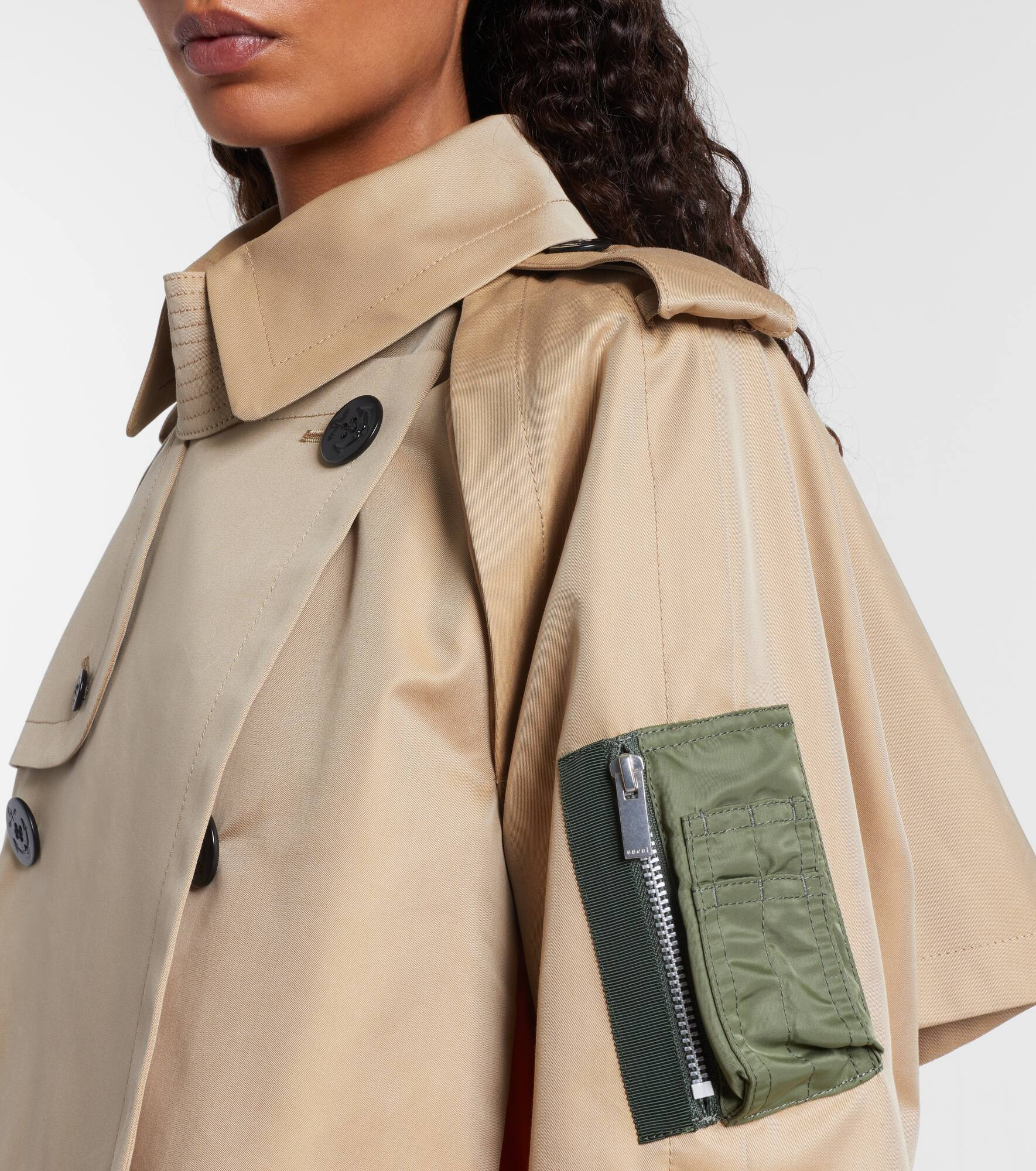Cotton-blend gabardine and twill jacket - 4