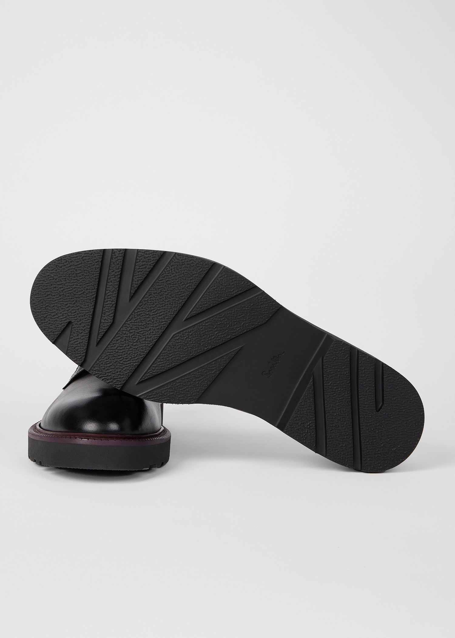 Black Leather 'Ras' Shoes - 4