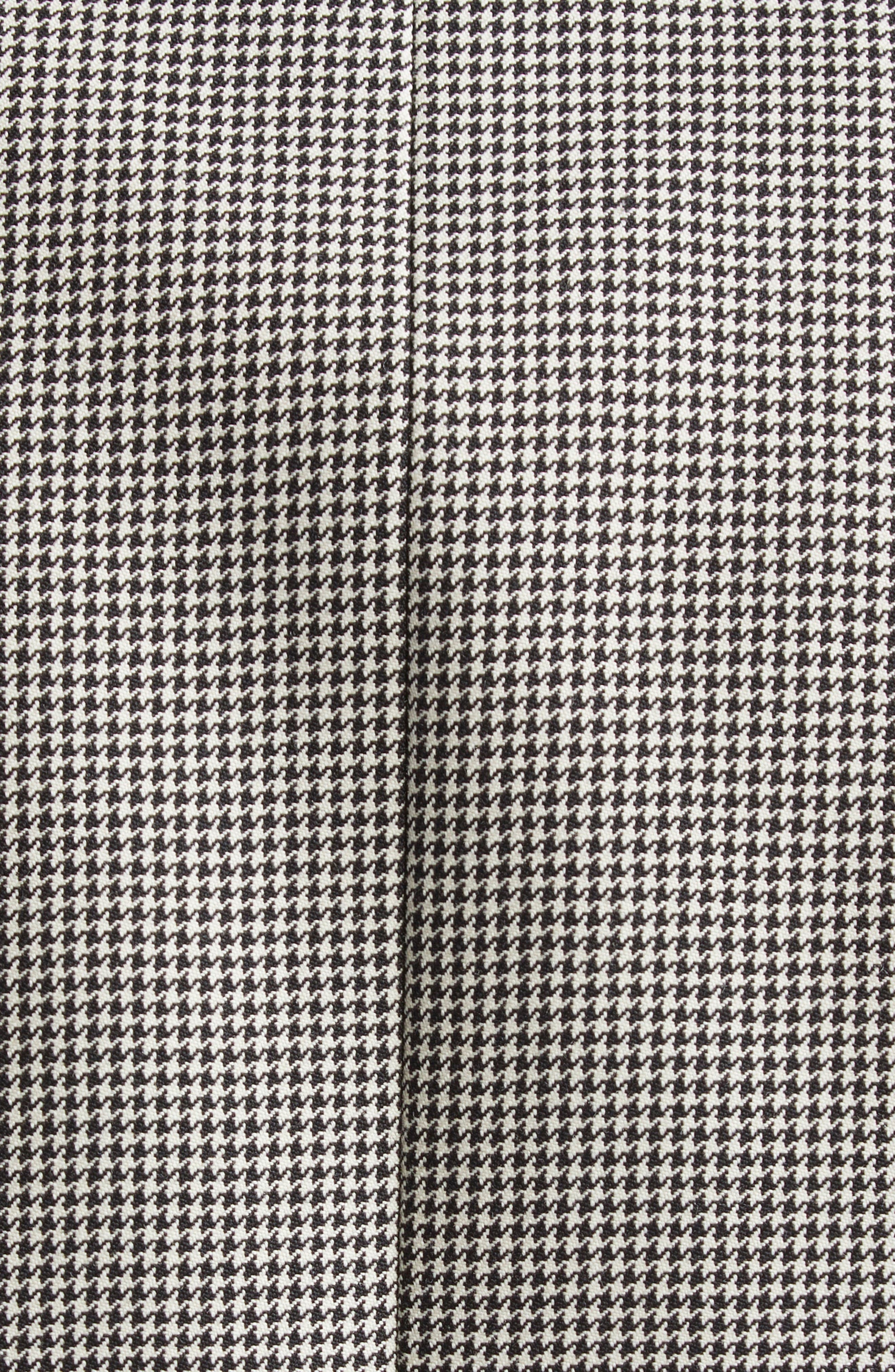 McQueen Houndstooth Wool & Mohair Vest in Black/Ivory at Nordstrom - 6