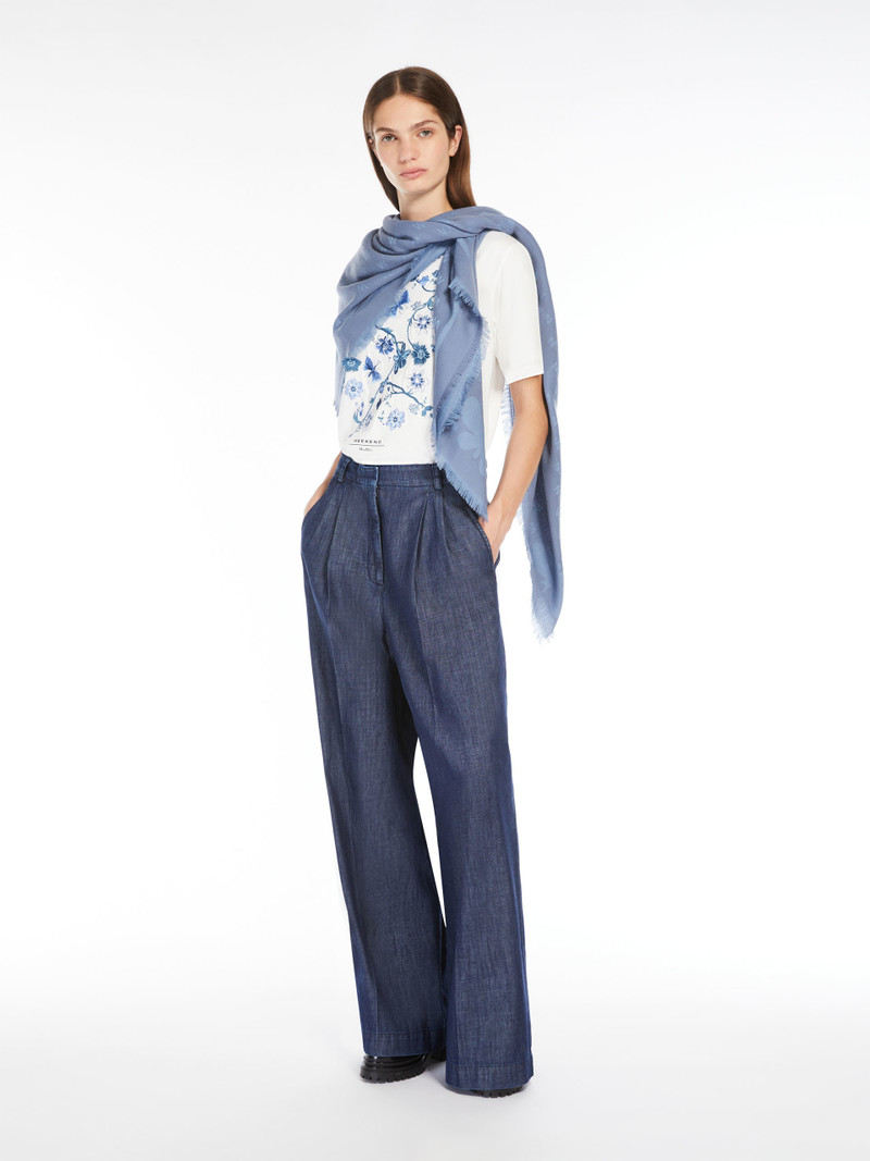 WEEKEND Max Mara BARBANO Cotton T-shirt with embroidered lettering detail outlook