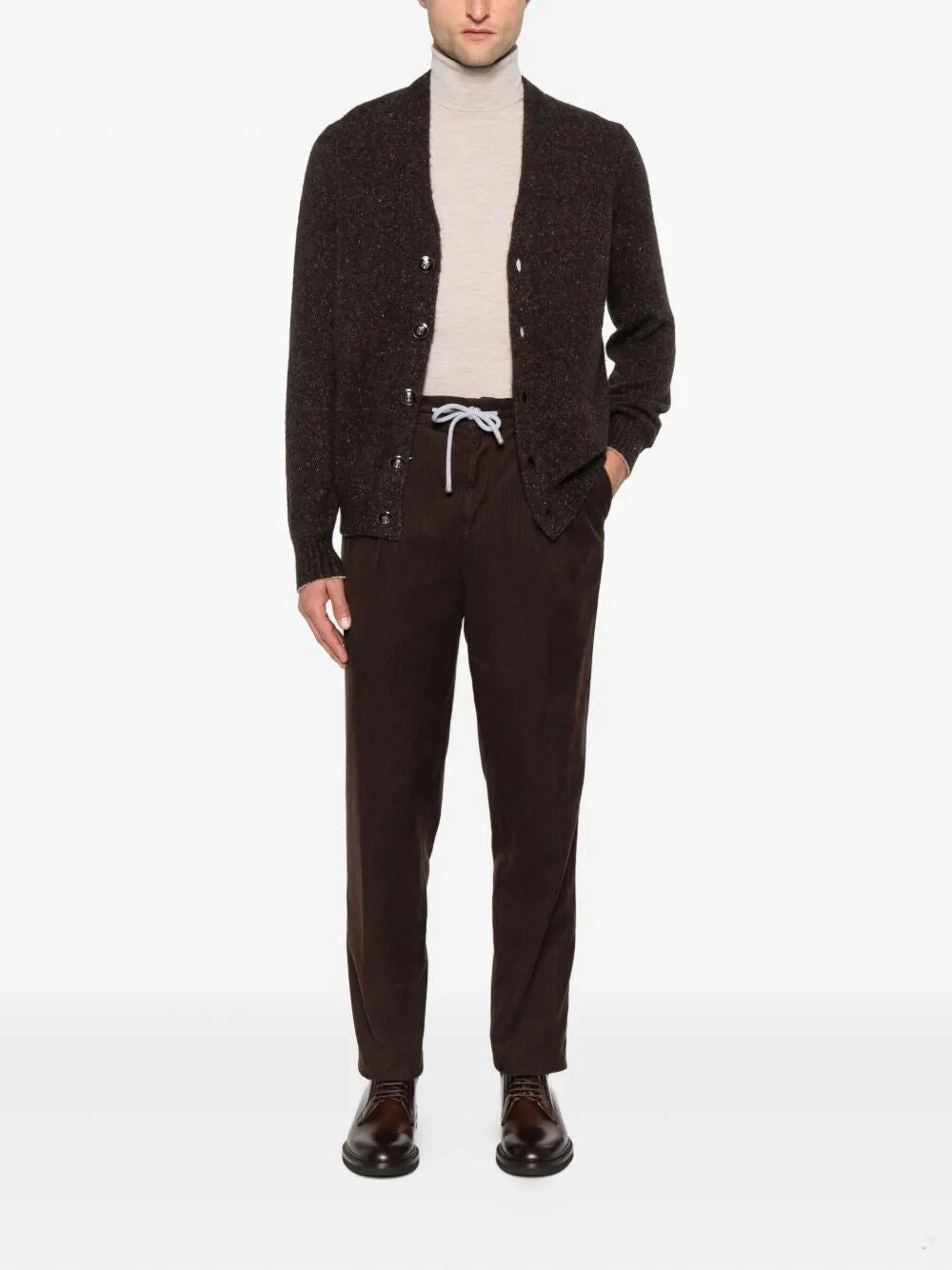 Brunello Cucinelli Men Turtle-Neck Fine Gauge Sweater - 2