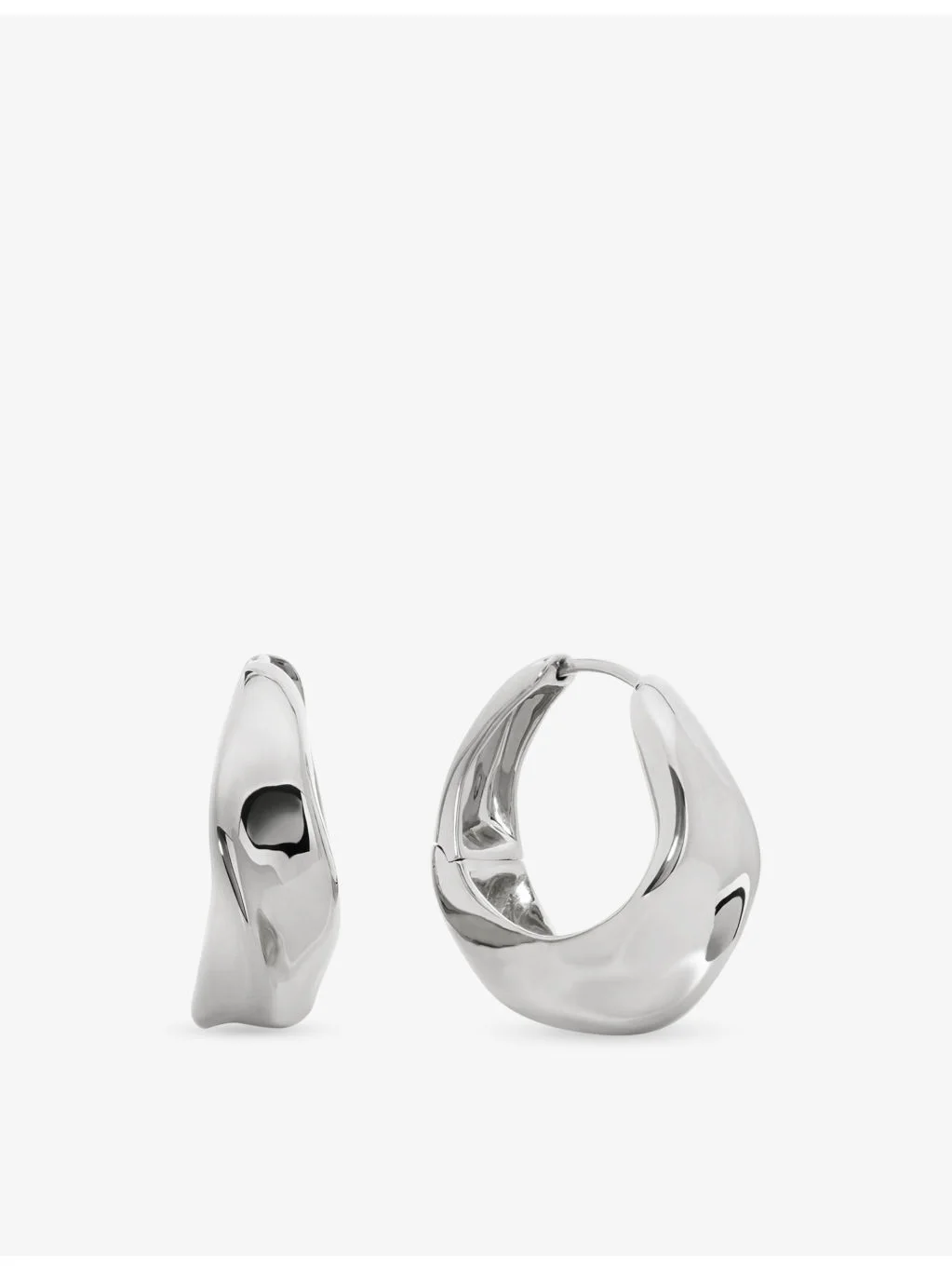 Nomade Medium Sterling-Silver Hoops - 1