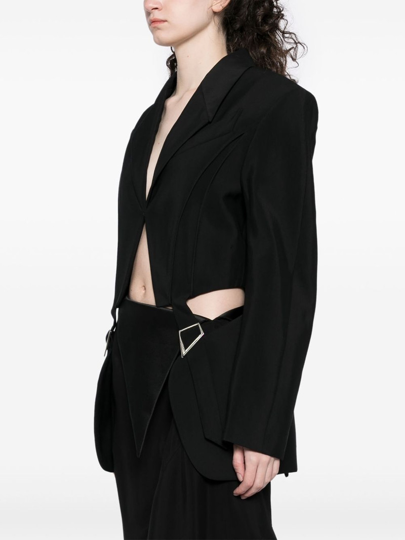 buckled tailored blazer 3