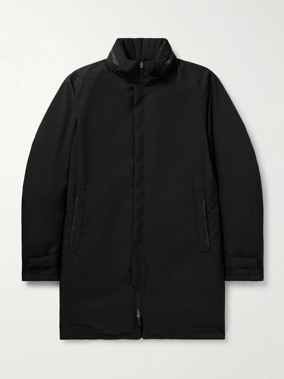 Padded Shell Hooded Down Jacket - 1