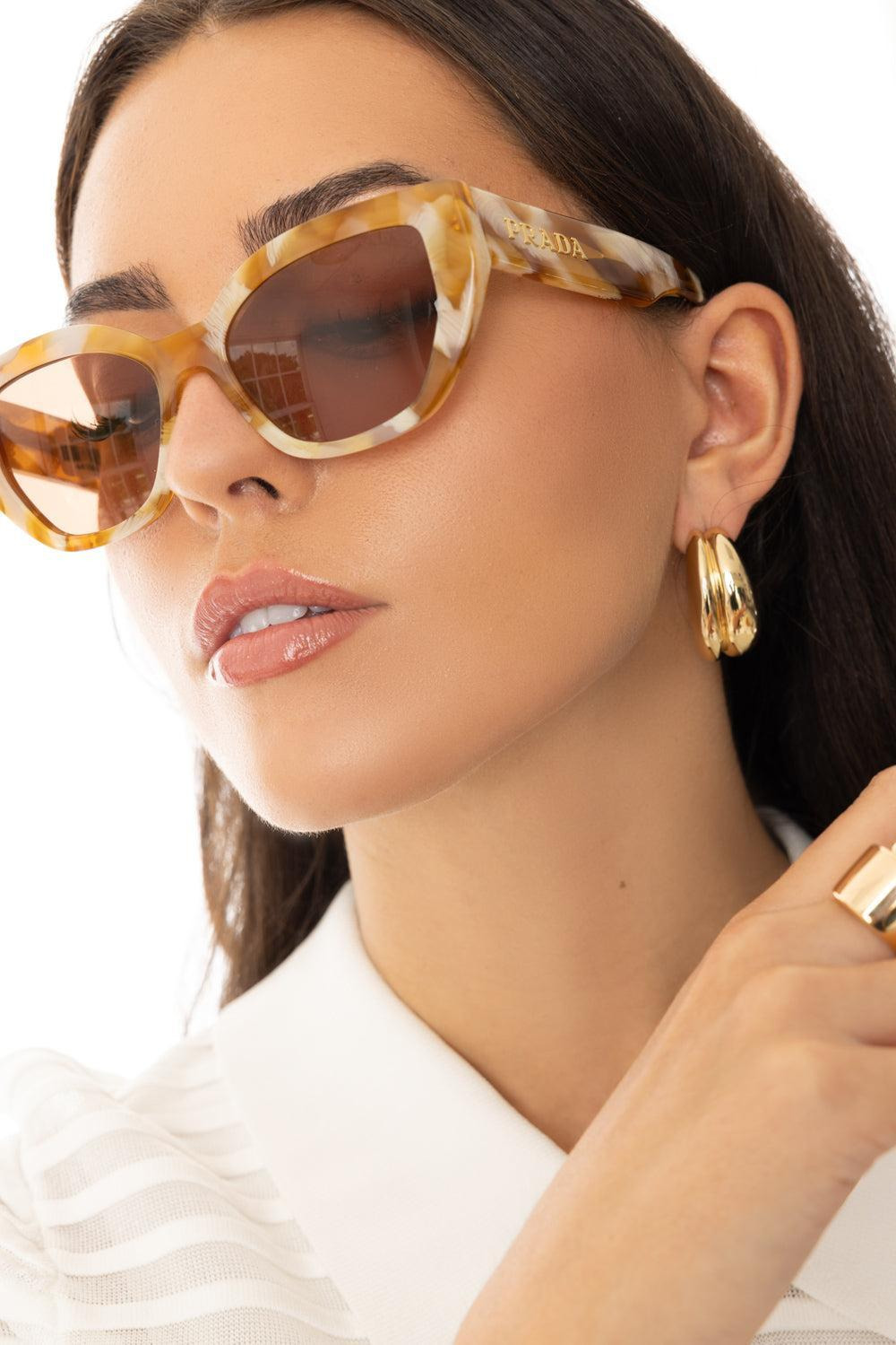 Side Logo Butterfly Lens Sunglasses - 2