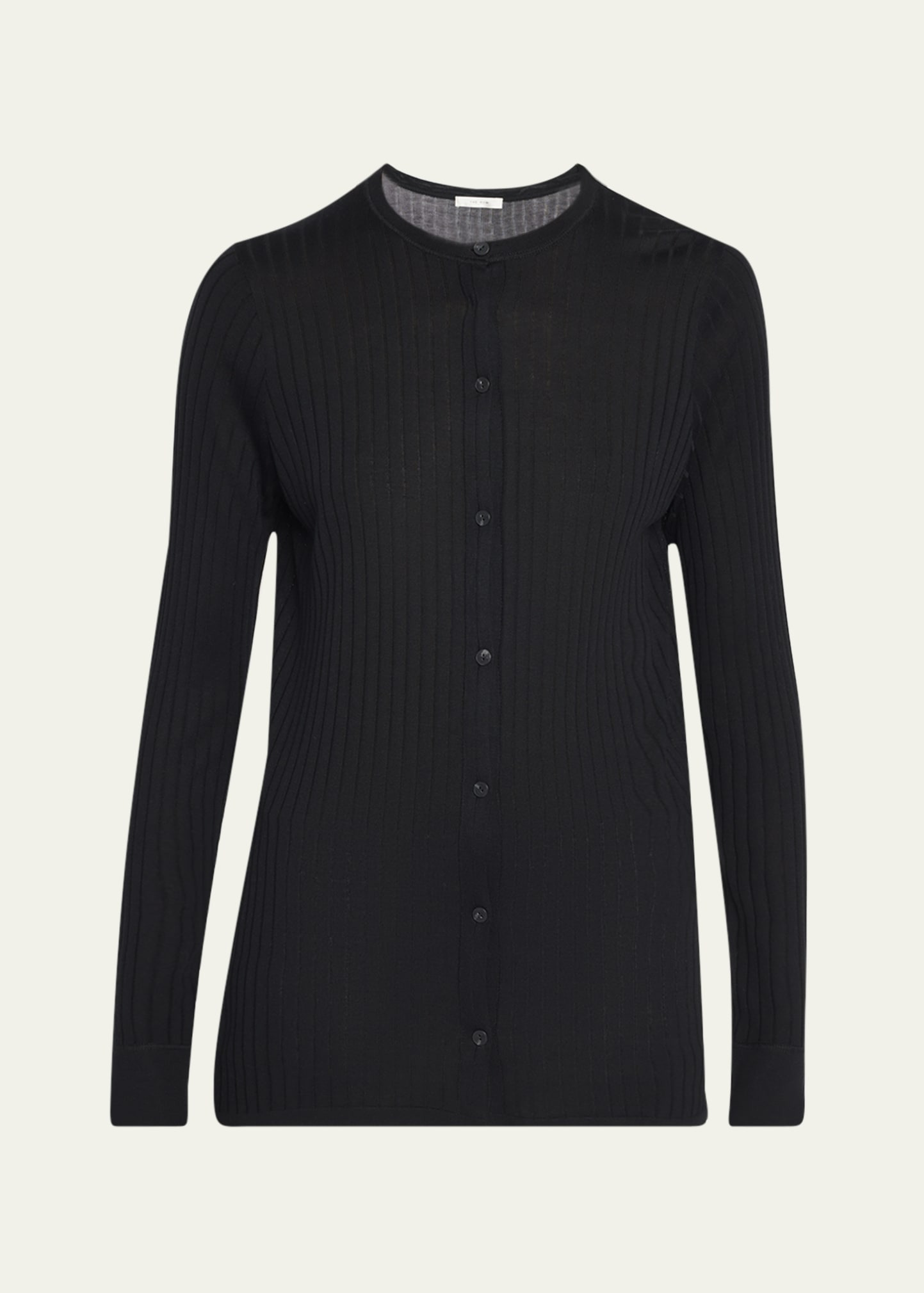 Kanya Wide Rib Crewneck Cardigan - 1