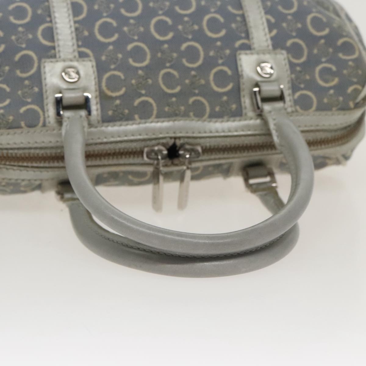 CELINE C Macadam Canvas Hand Bag Blue - 7