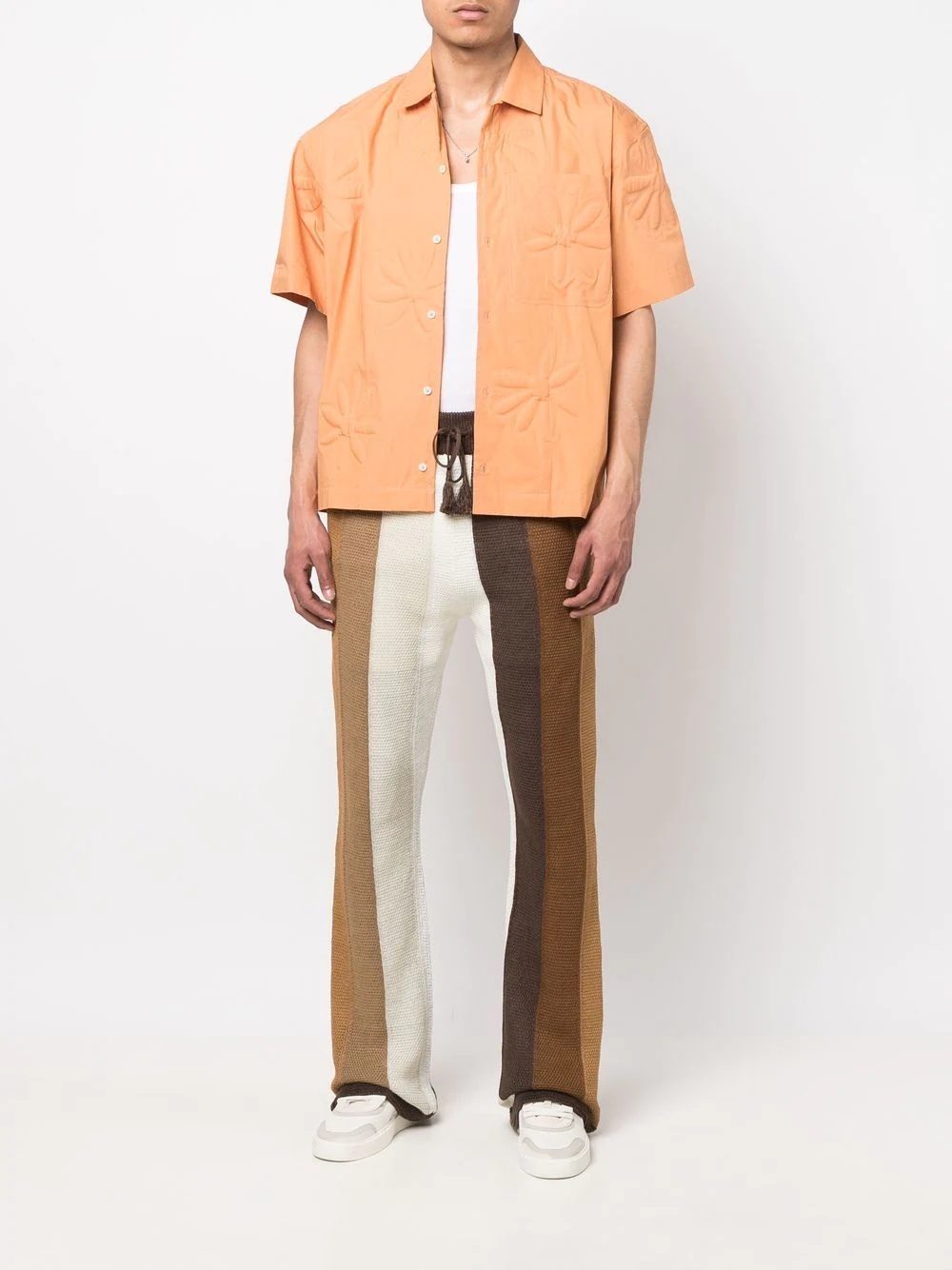 striped straight-leg trousers - 2