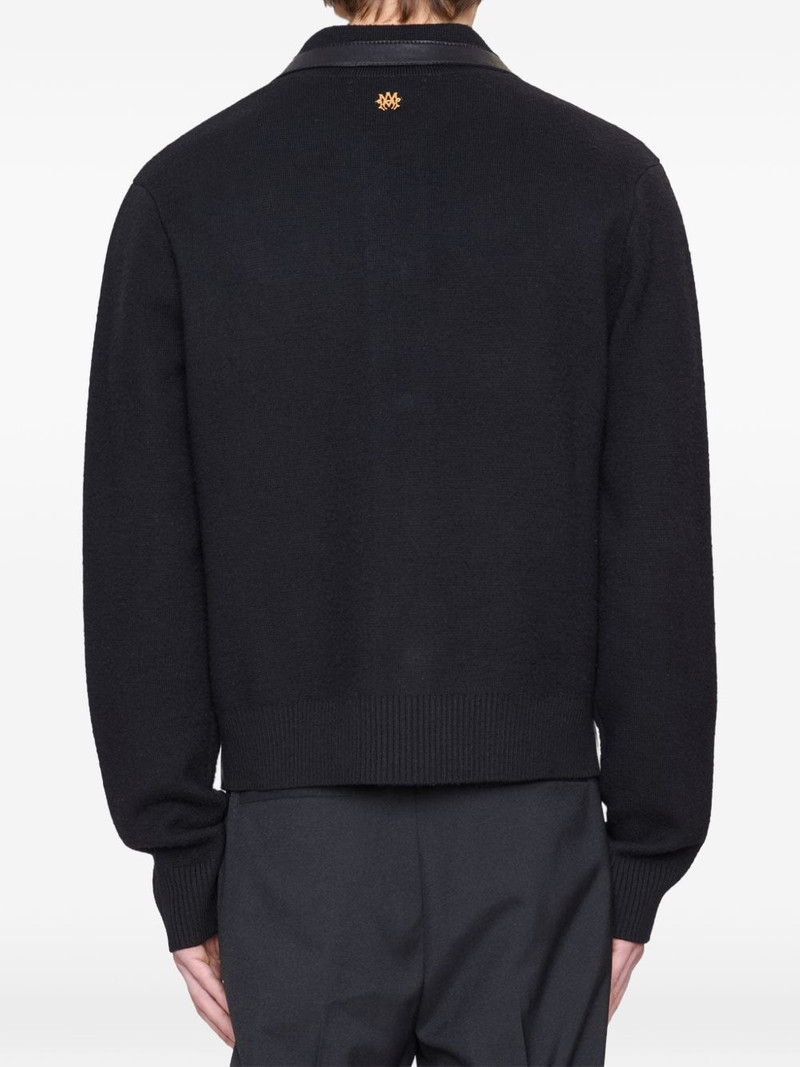 AMIRI leather patch shirt jacket outlook