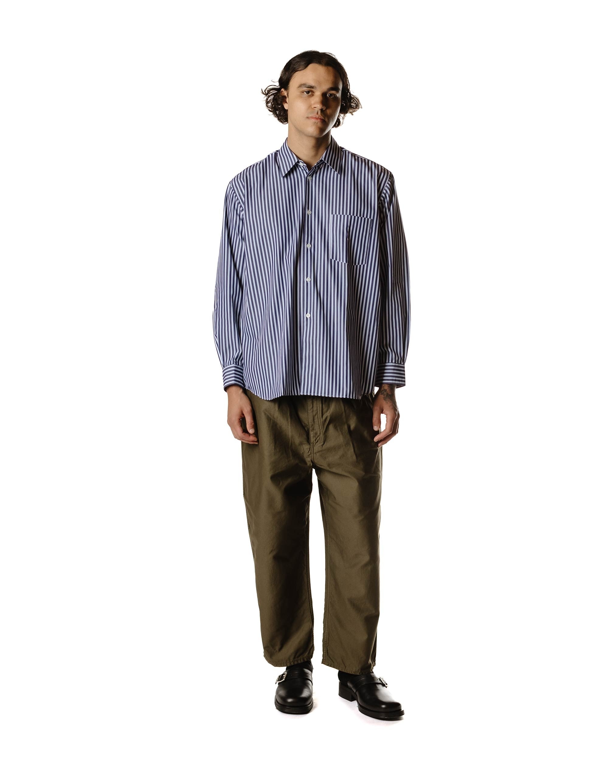 Wide Classic Big Collar Shirt Stripe 3 - 2