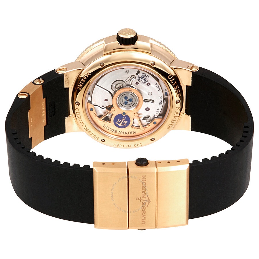 Ulysse Nardin Marine Chronometer Automatic Blue Dial 18K Rose Gold Men's Watch 1186-126-3-62 - 3