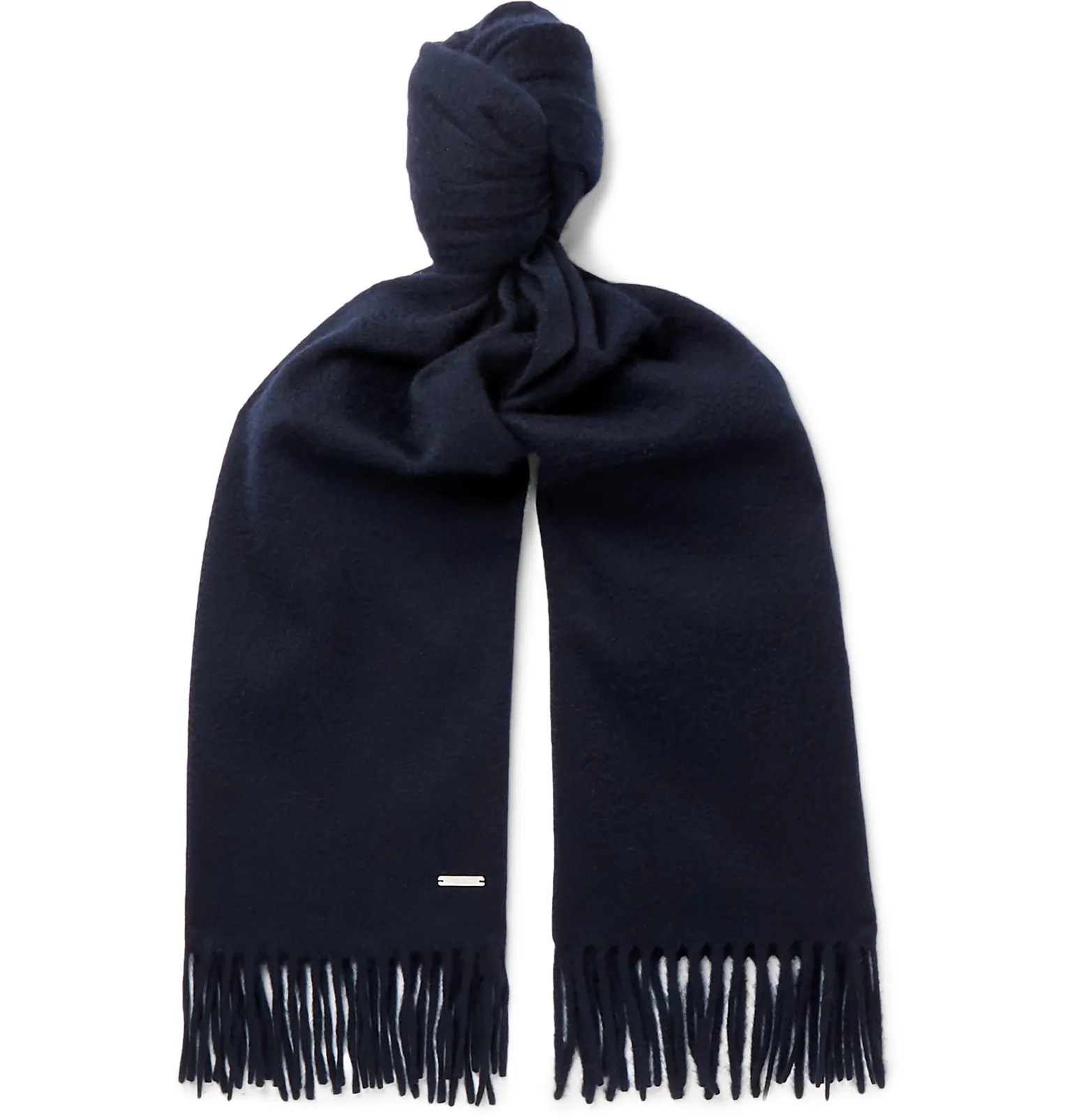 Fringed Brushed-Cashmere Scarf - 1