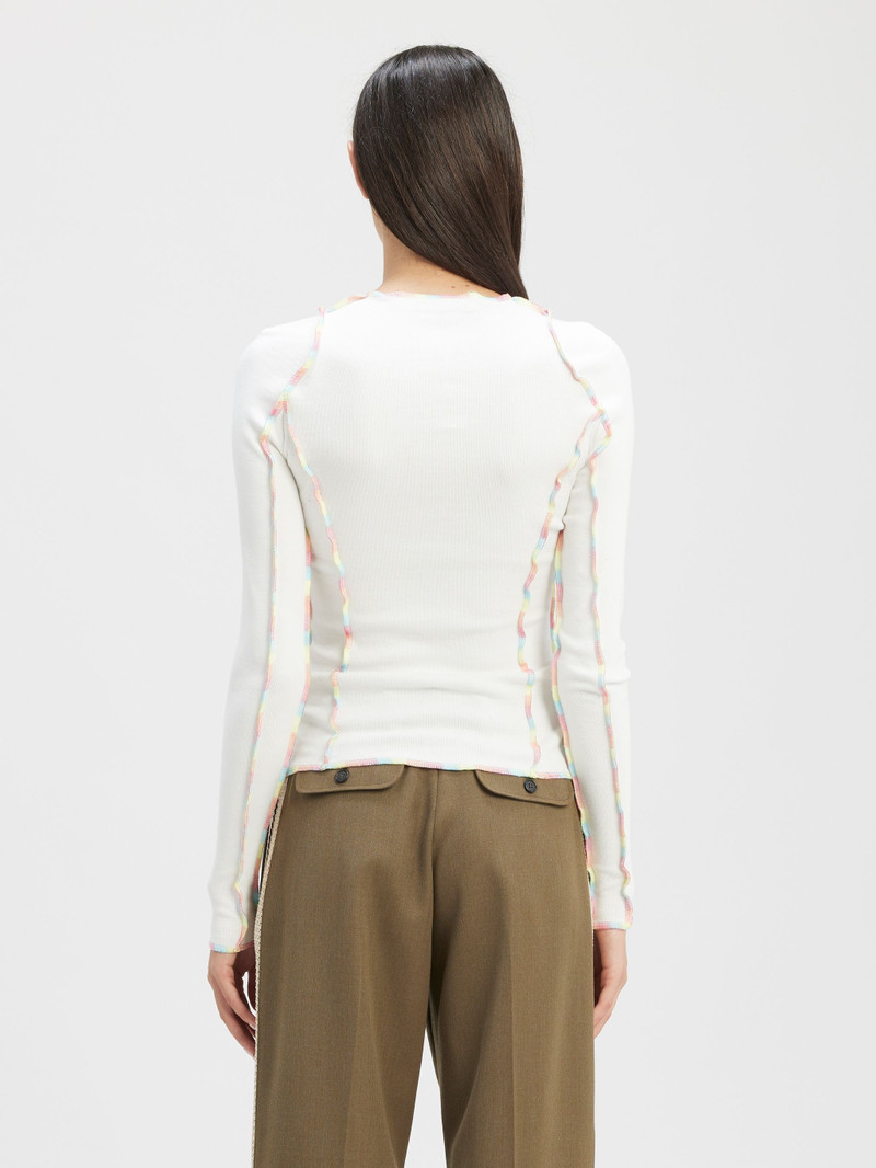 Rainbow Stitching Fit T-Shirt 5