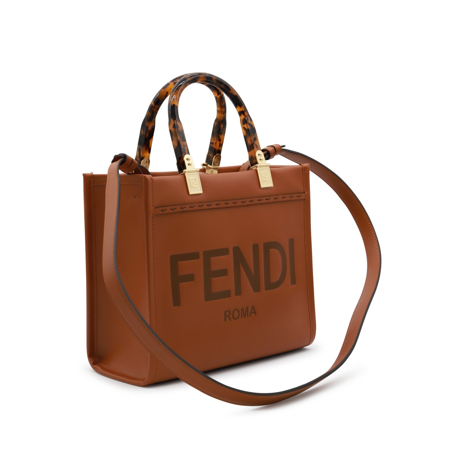 【FENDI】Medium Fendi Sunshine Tote Bag Brown FENDI Sunshine Tote Bag | Brown | FARFETCH JO