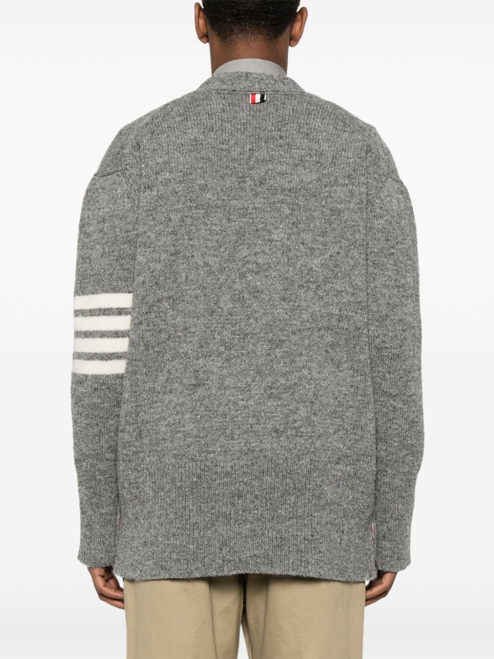 4-Bar mélange wool cardigan - 4