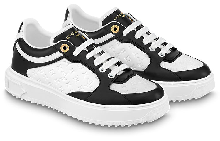 (WMNS) LOUIS VUITTON Time Out Sneakers 'White Mini monogram Black' 1ABUSJ - 2