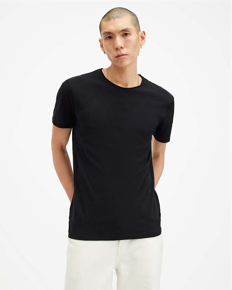 FIGURE CREW NECK RAW EDGE T-SHIRT 5