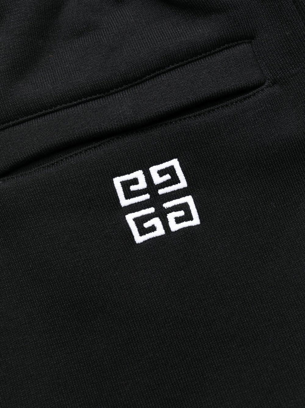 logo-embroidered tapered sweatpants - 7